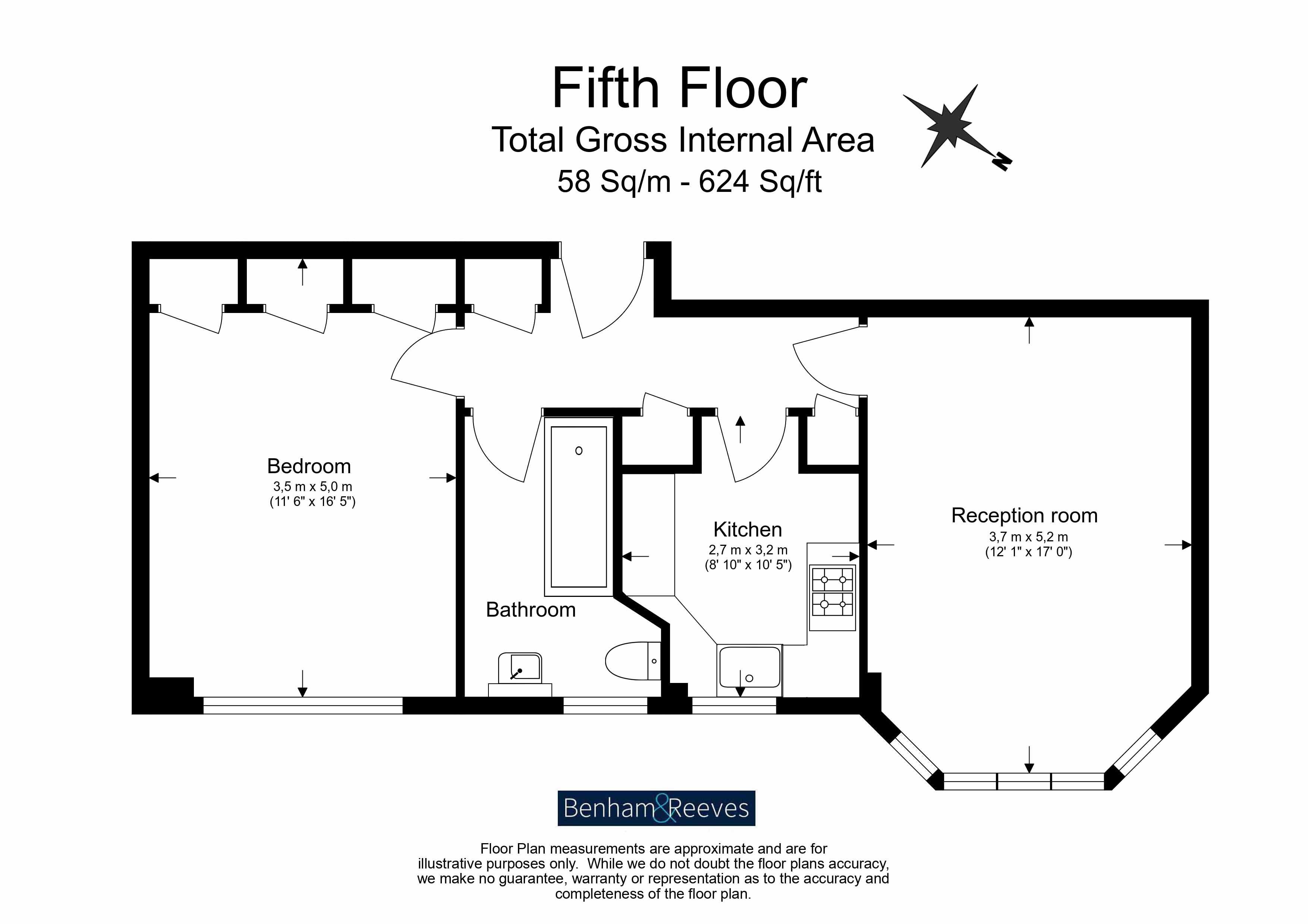 1 bedroom  for sale in Troy Court, Kensington High Street, W8-Floorplan