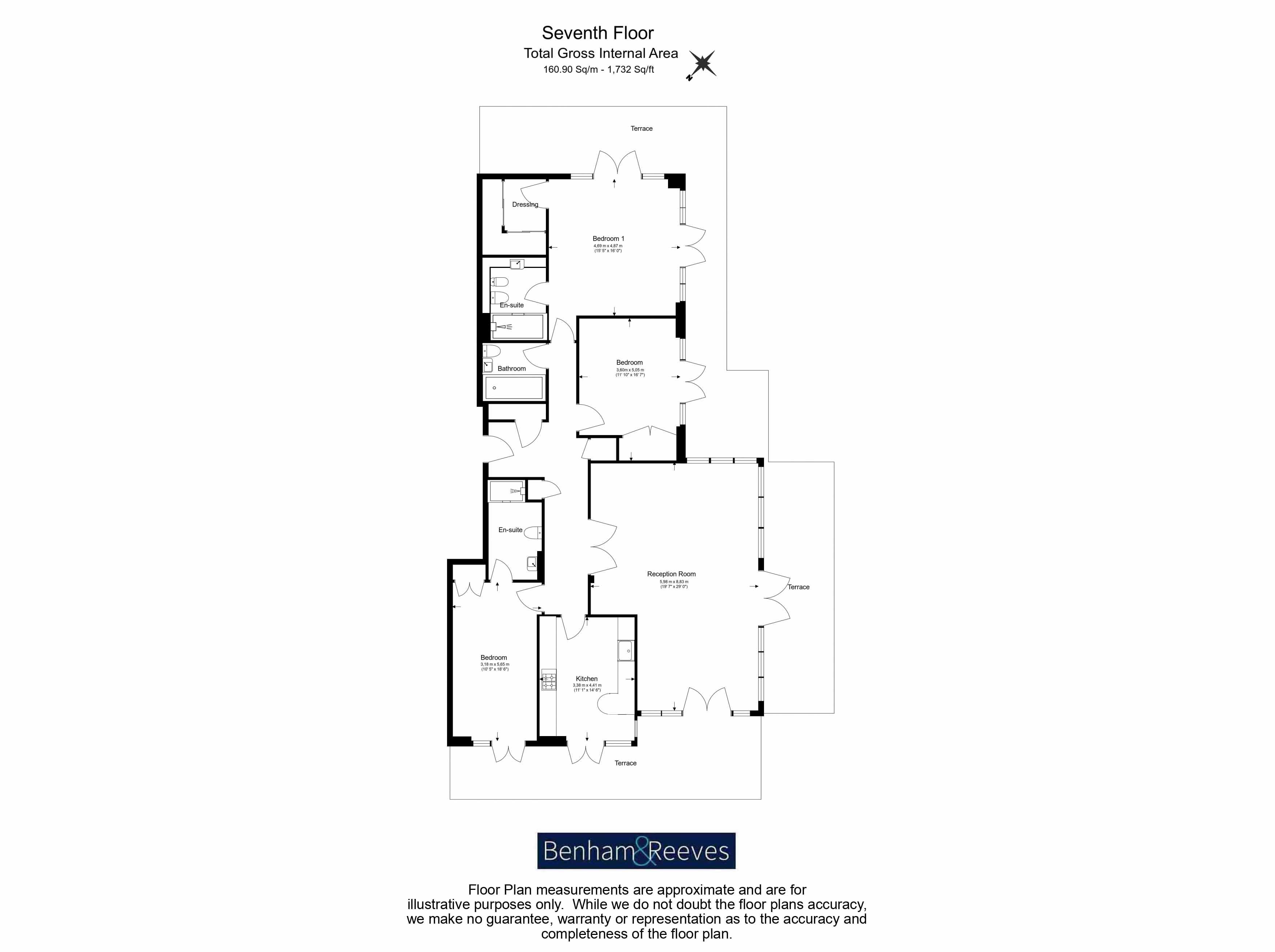 3 bedrooms  for sale in Warren House, Beckford Close, W14-Floorplan