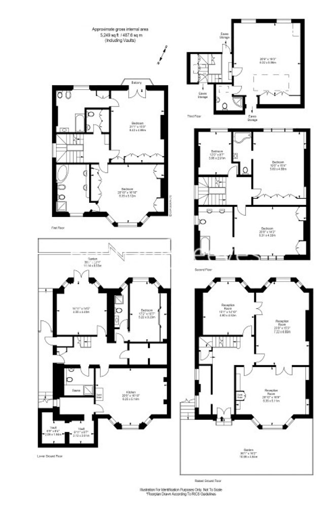 7 bedrooms house to rent in Upper Phillimore Gardens, Kensington, W8-Floorplan