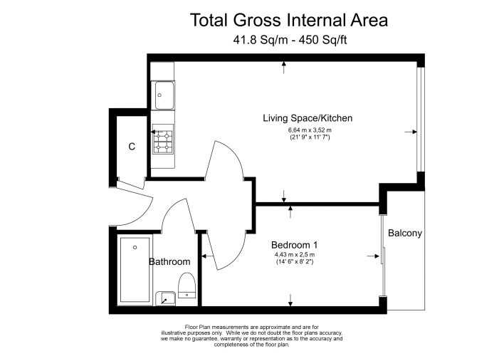 1  bedroom flat to rent in Heritage Avenue, Beaufort Park, NW9-Floorplan