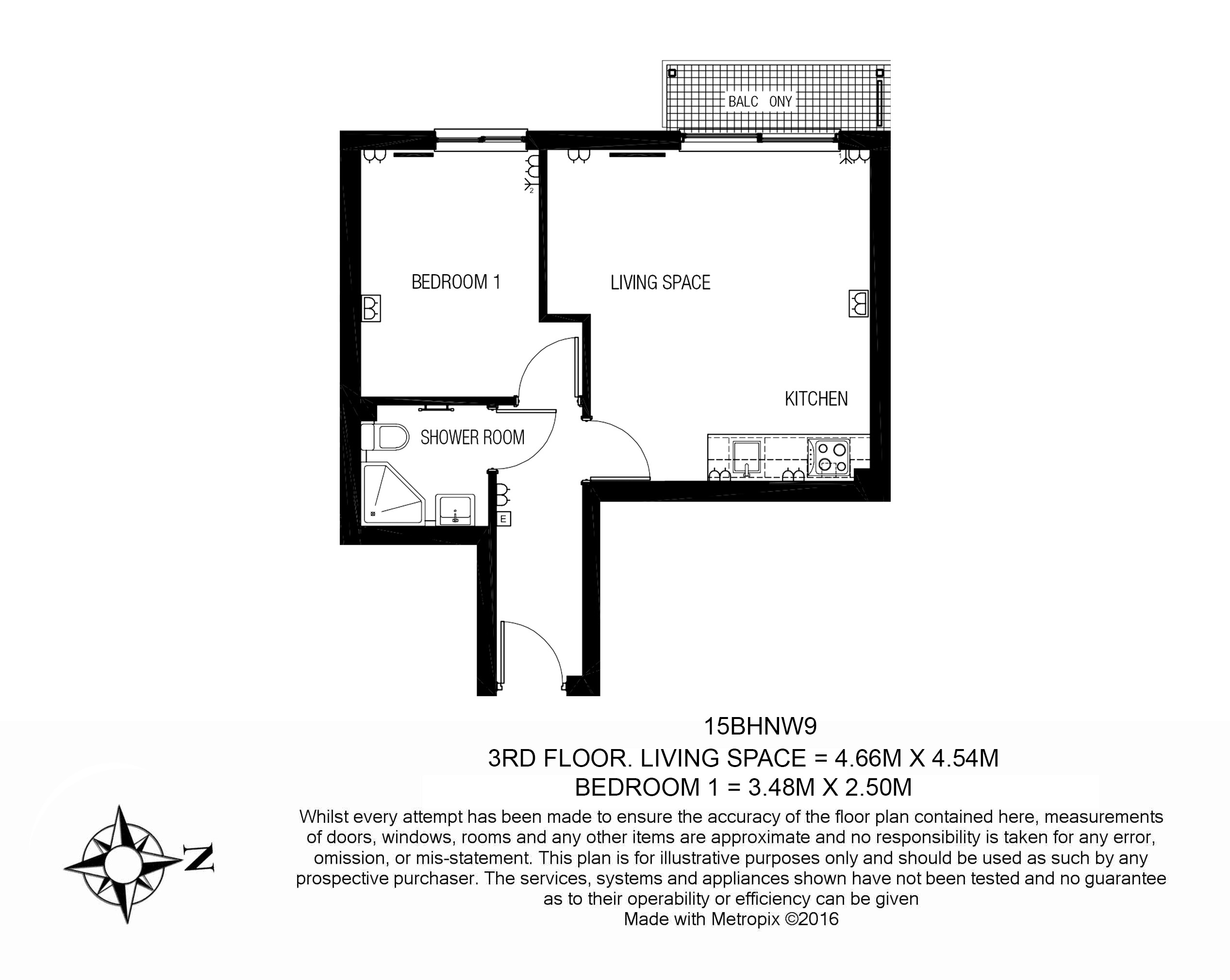 1 bedroom flat to rent in Heritage Avenue, Colindale, NW9-Floorplan