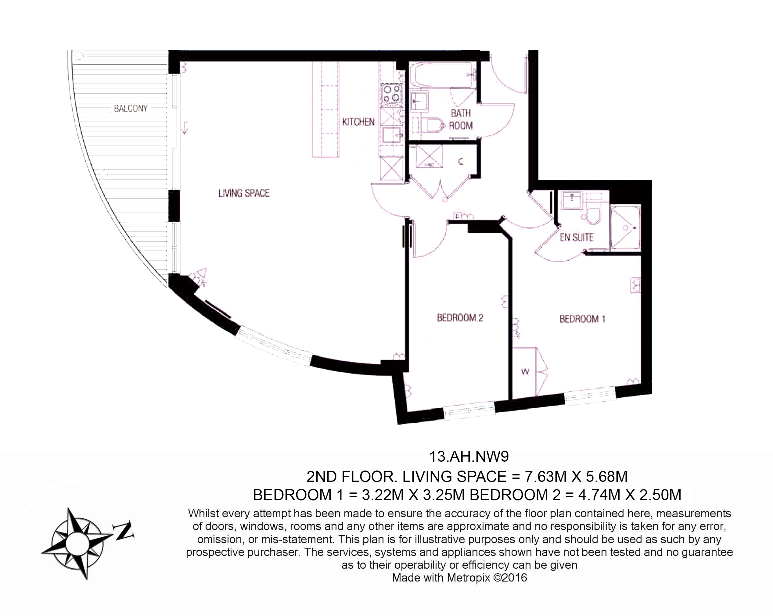 2 bedrooms flat to rent in Boulevard Drive, Colindale, NW9-Floorplan