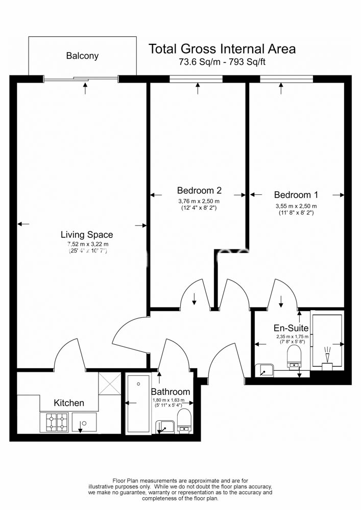 2  bedrooms flat to rent in Heritage Avenue, Colindale, NW9-Floorplan