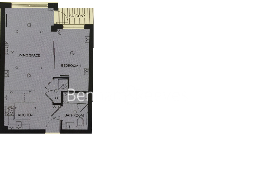 1  bedroom flat to rent in Heritage Avenue, Colindale, NW9-Floorplan