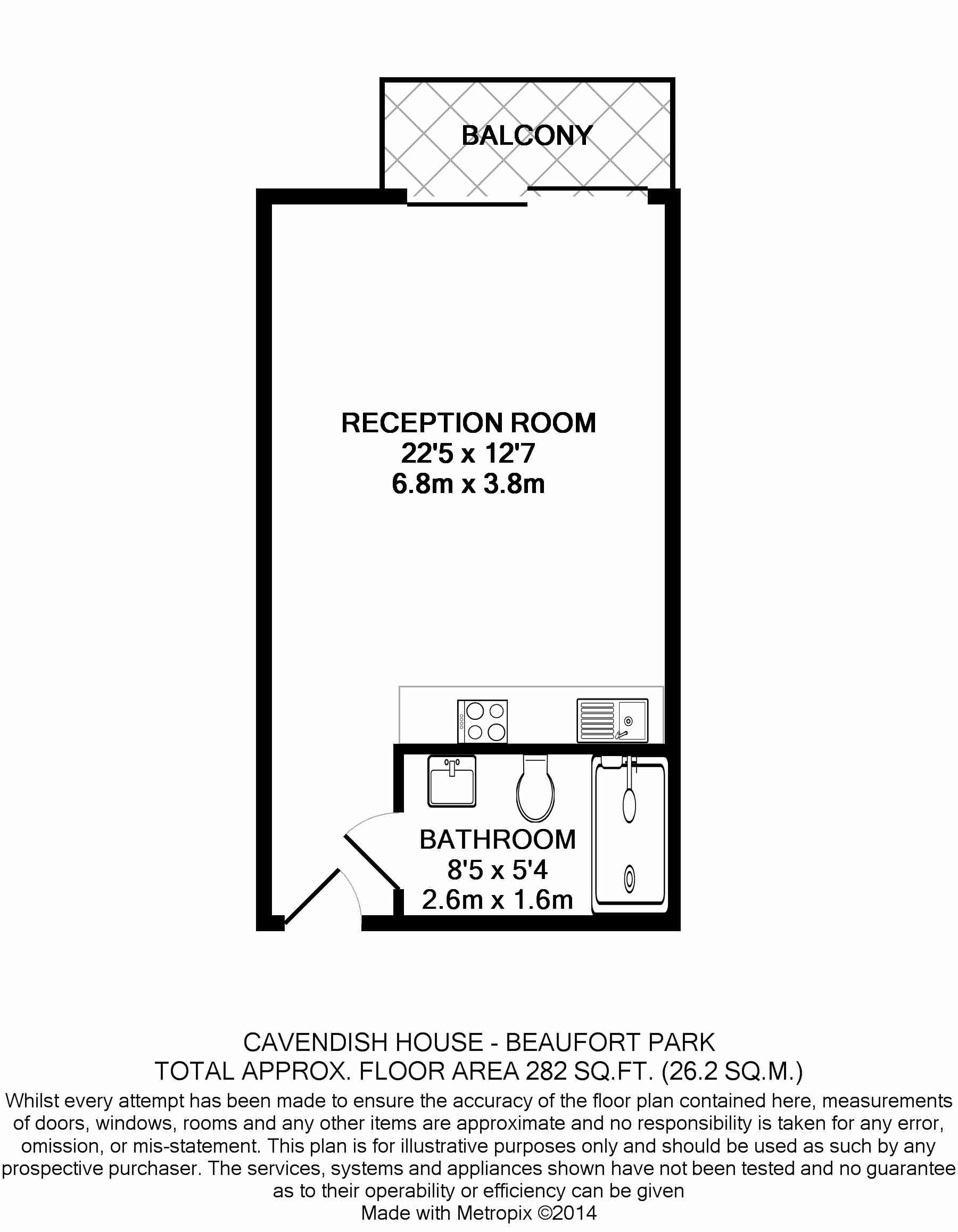 Studio flat to rent in Boulevard Drive, Colindale, NW9-Floorplan
