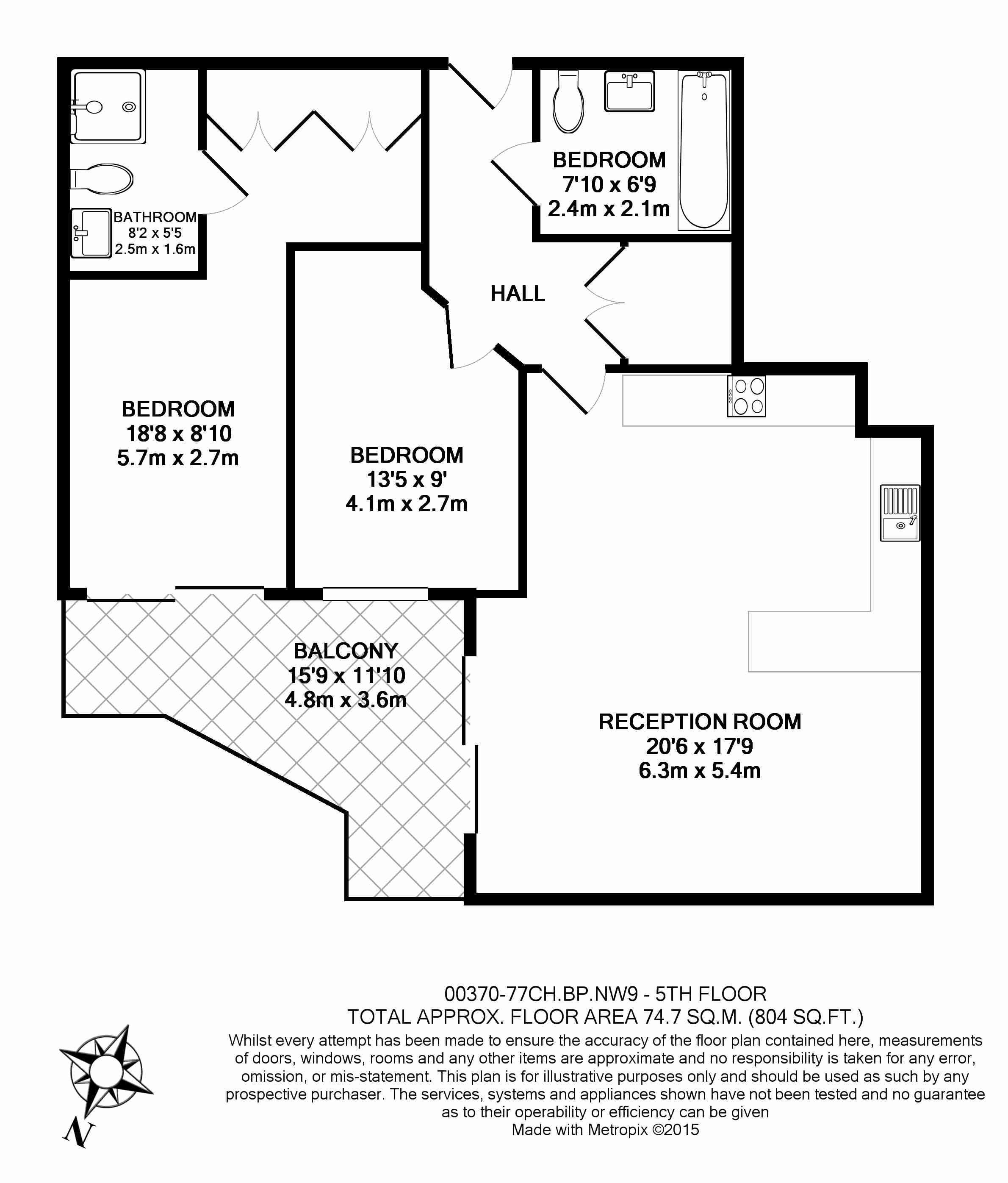 2  bedrooms flat to rent in Heritage Avenue, Colindale, NW9-Floorplan