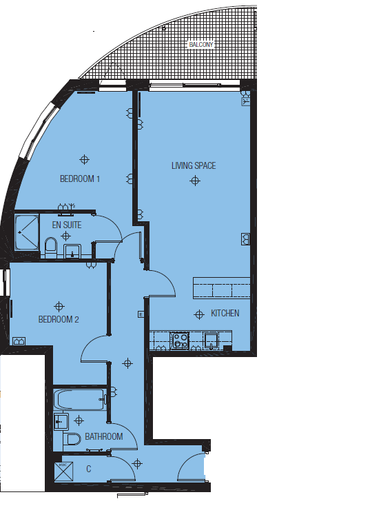 2  bedrooms flat to rent in Heritage Avenue, Colindale, NW9-Floorplan
