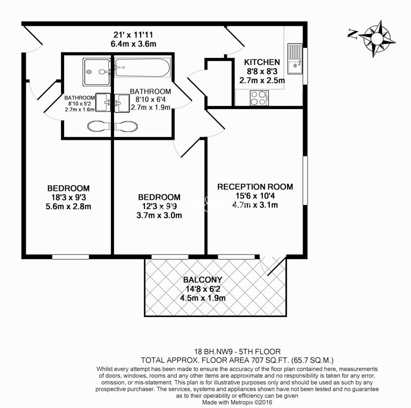 2  bedrooms flat to rent in Charcot Road, Colindale, NW9-Floorplan