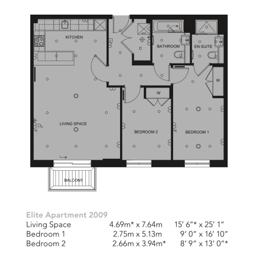 2  bedrooms flat to rent in Beaufort Square, Colindale, NW9-Floorplan