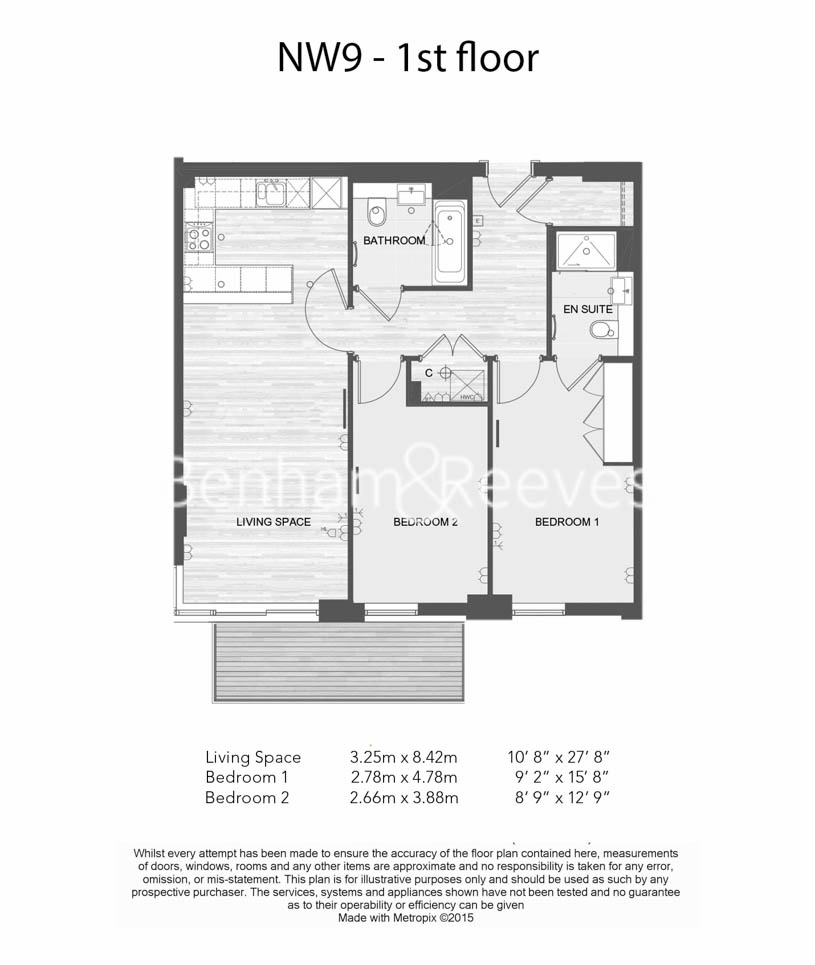 2  bedrooms flat to rent in Beaufort Square, Colindale, NW9-Floorplan