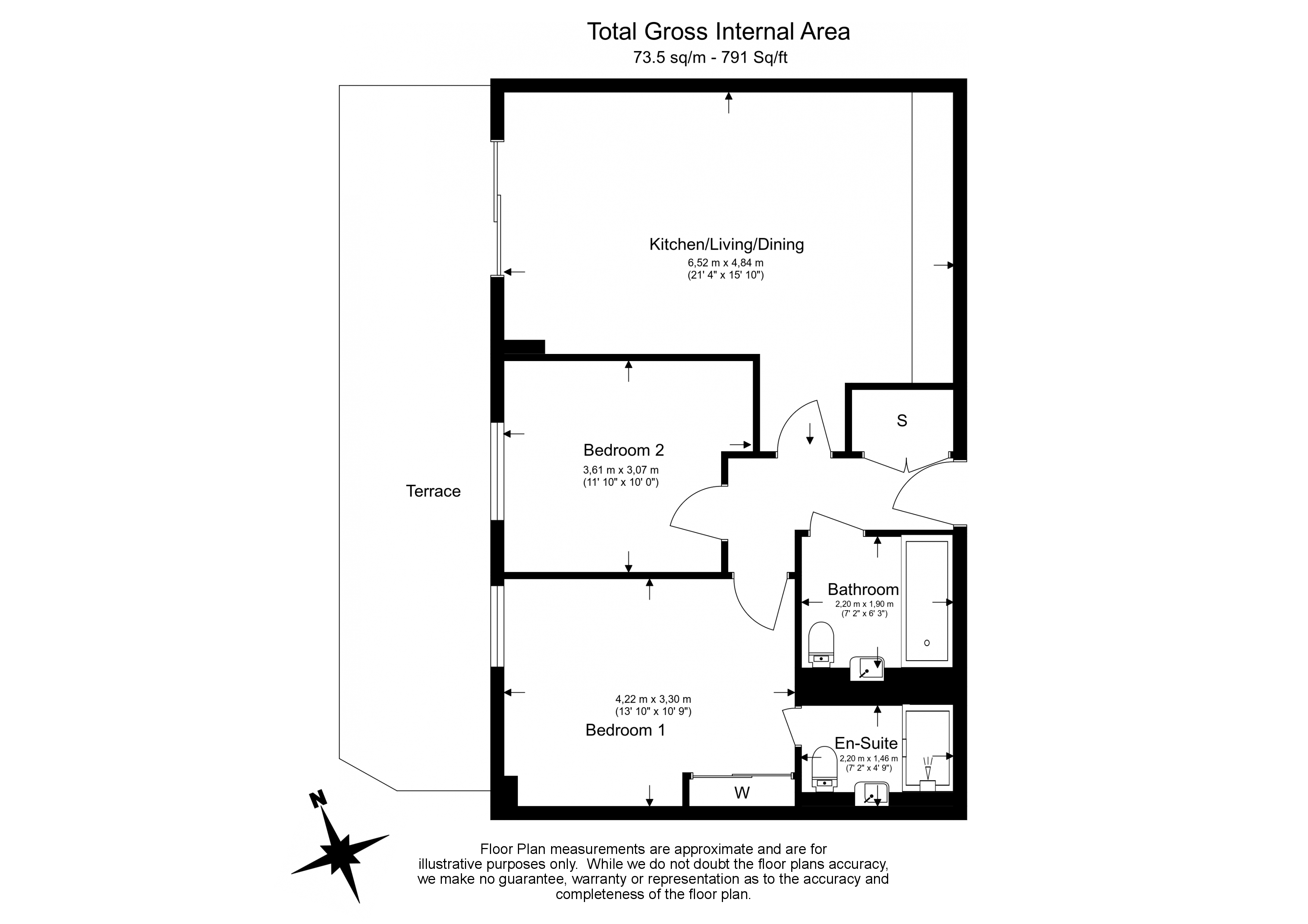 2 bedrooms flat to rent in Thonrey Close, Colindale, NW9-Floorplan