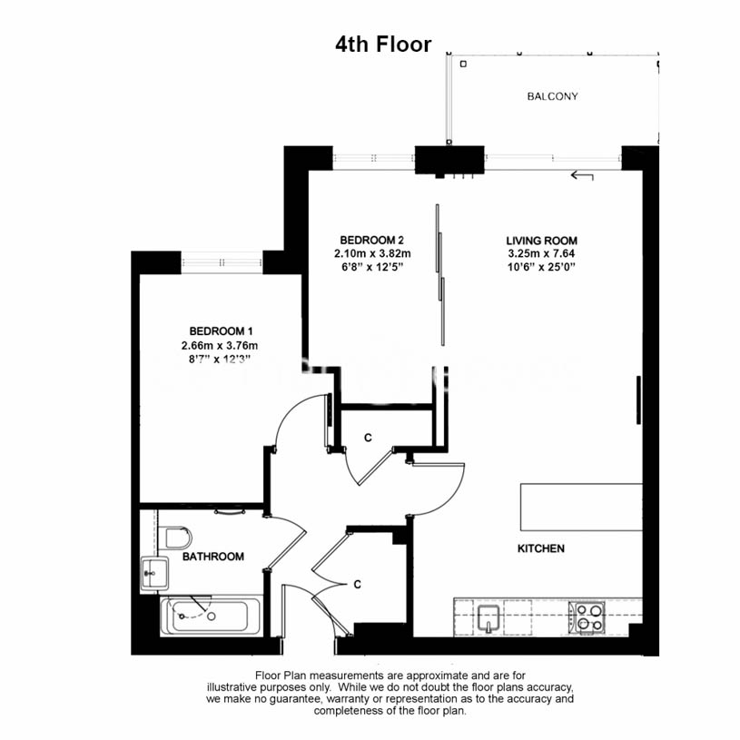 2  bedrooms flat to rent in Boulevard Drive, Colindale, NW9-Floorplan