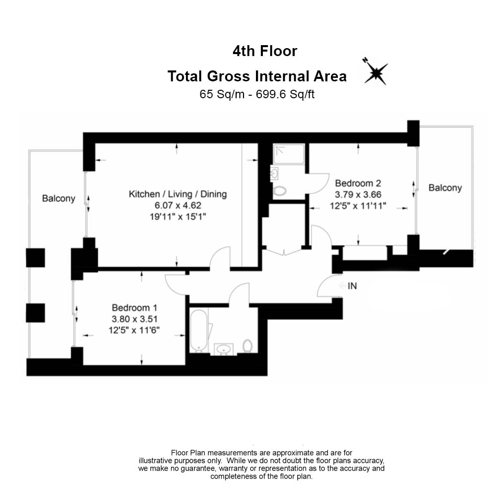2  bedrooms flat to rent in Thonrey Close, Colindale, NW9-Floorplan