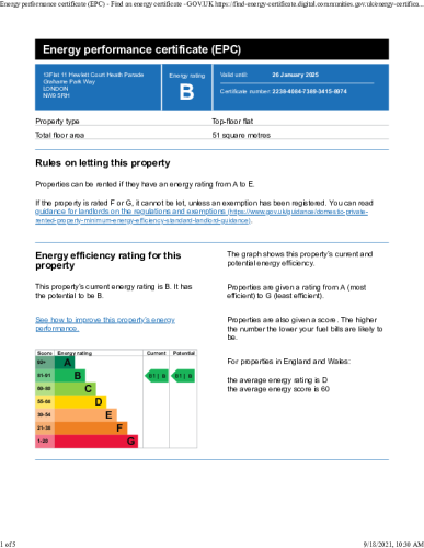 1  bedroom flat to rent in Hewlett Court, Grahame Park Way, NW9-EPC