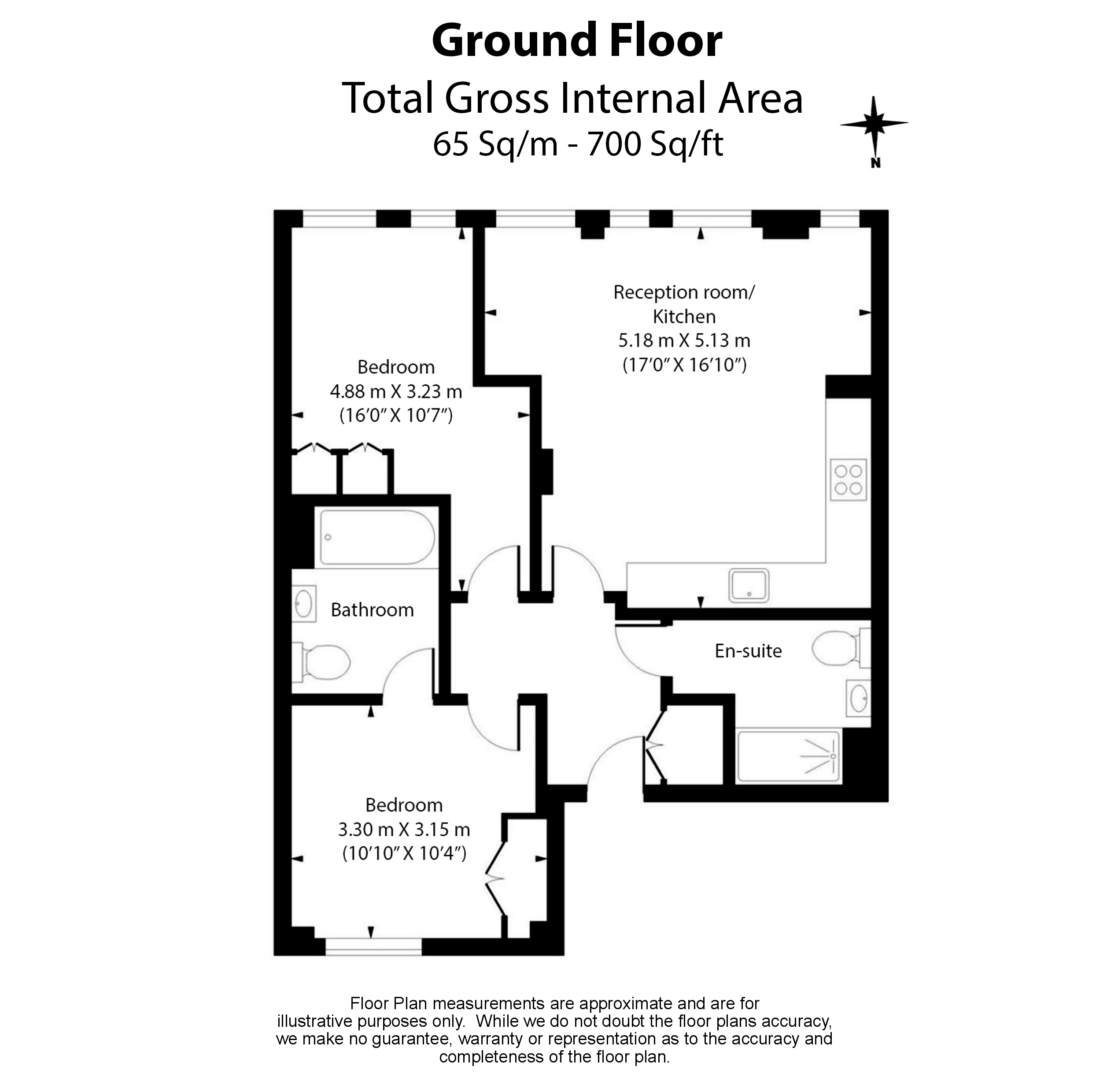 2  bedrooms flat to rent in Trematon Walk, Kings Cross, N1-Floorplan
