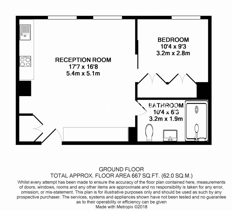 1  bedroom flat to rent in Askew Building, Barts Square, St Pauls, EC1A-Floorplan