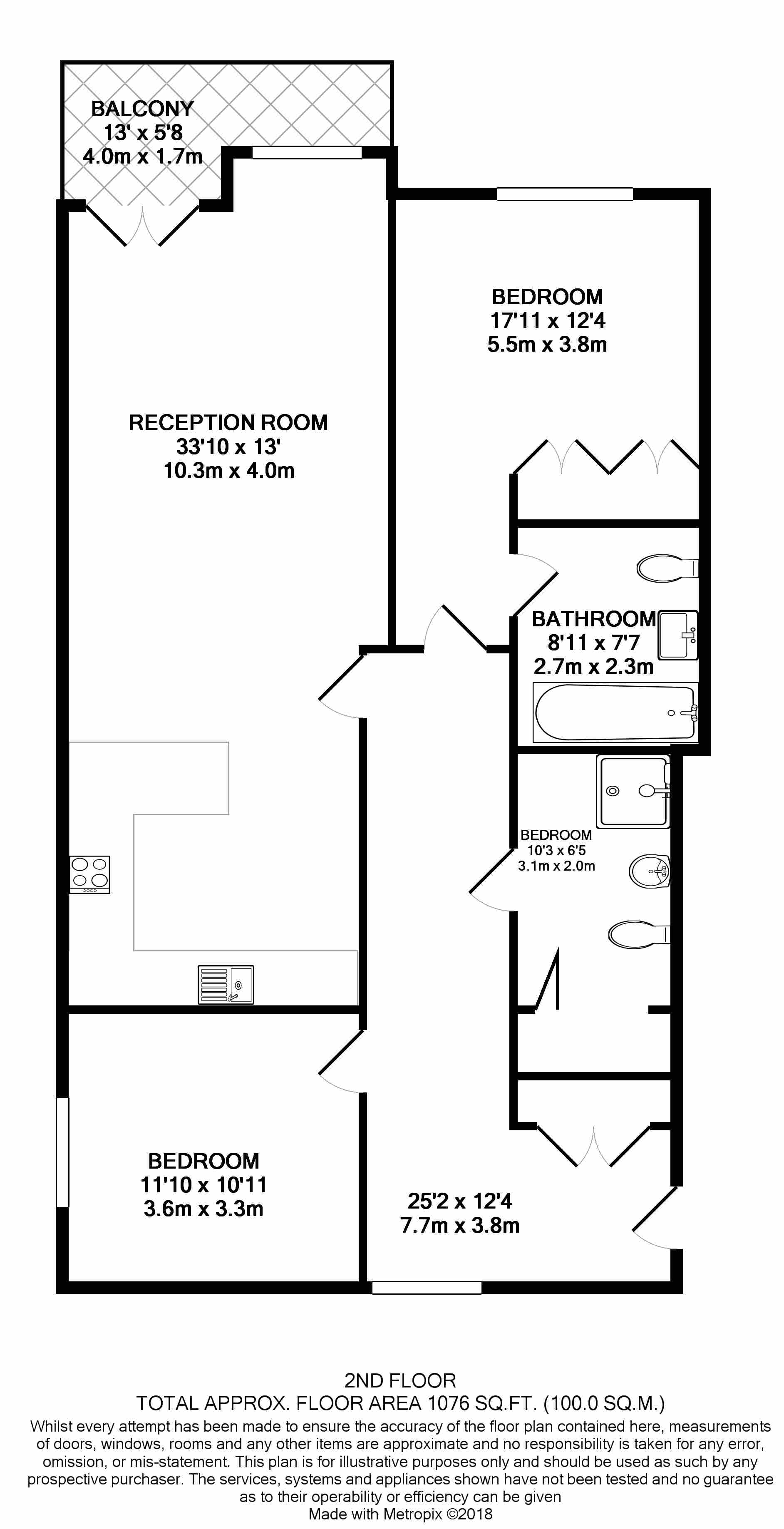 2 bedrooms flat to rent in 190 Strand, Arundel Street, WC2R-Floorplan