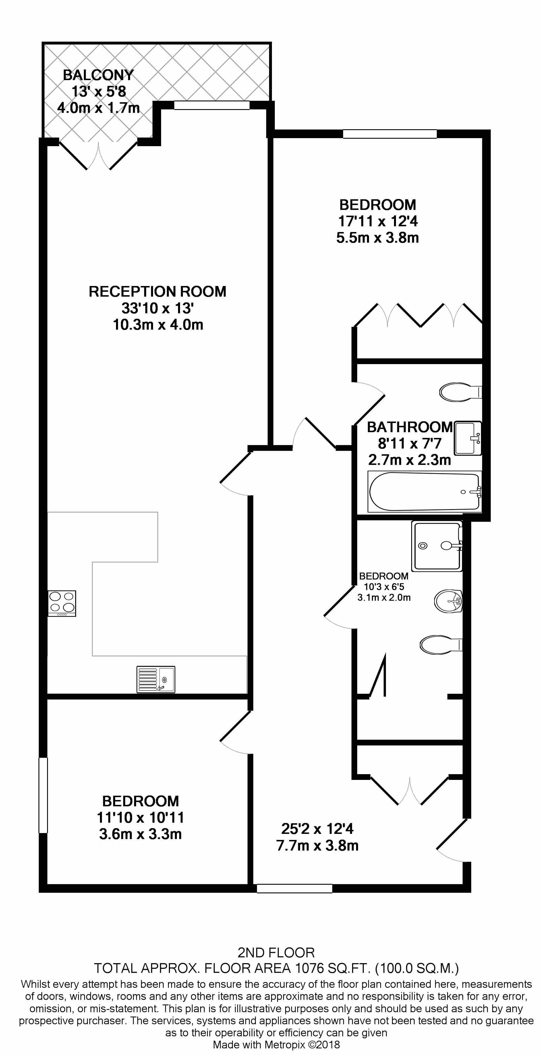 2  bedrooms flat to rent in 190 Strand, Arundel Street, WC2R-Floorplan