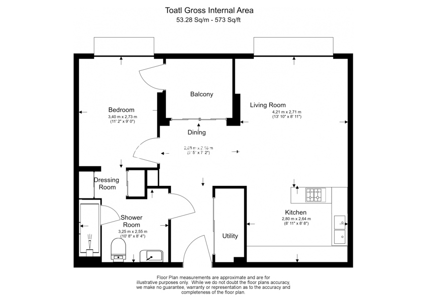 1  bedroom flat to rent in Sugar Quay, Water Lane, EC3R-Floorplan