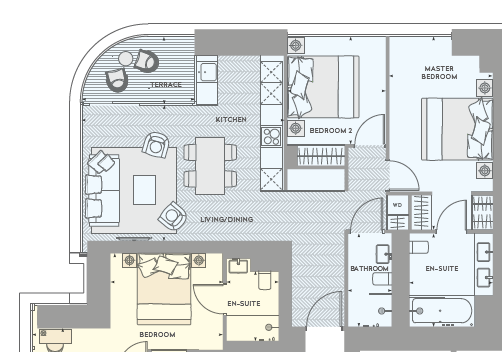 2  bedrooms flat to rent in Principal Tower, City, EC2A-Floorplan