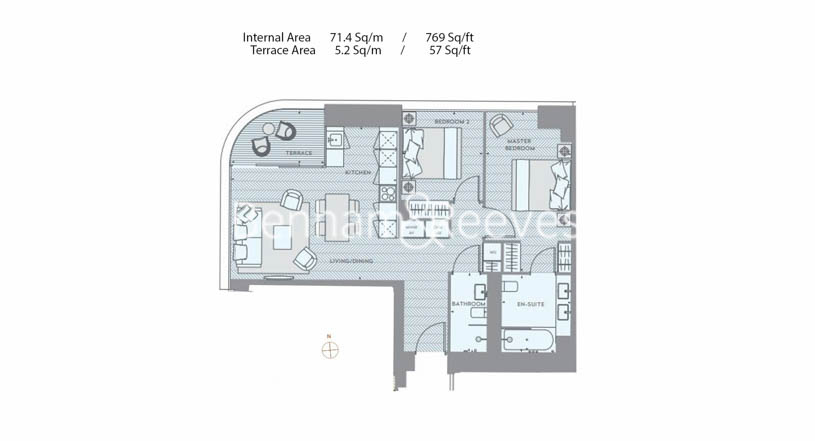 2  bedrooms flat to rent in Principal Tower, Principal Place, Worship Street, EC2A-Floorplan