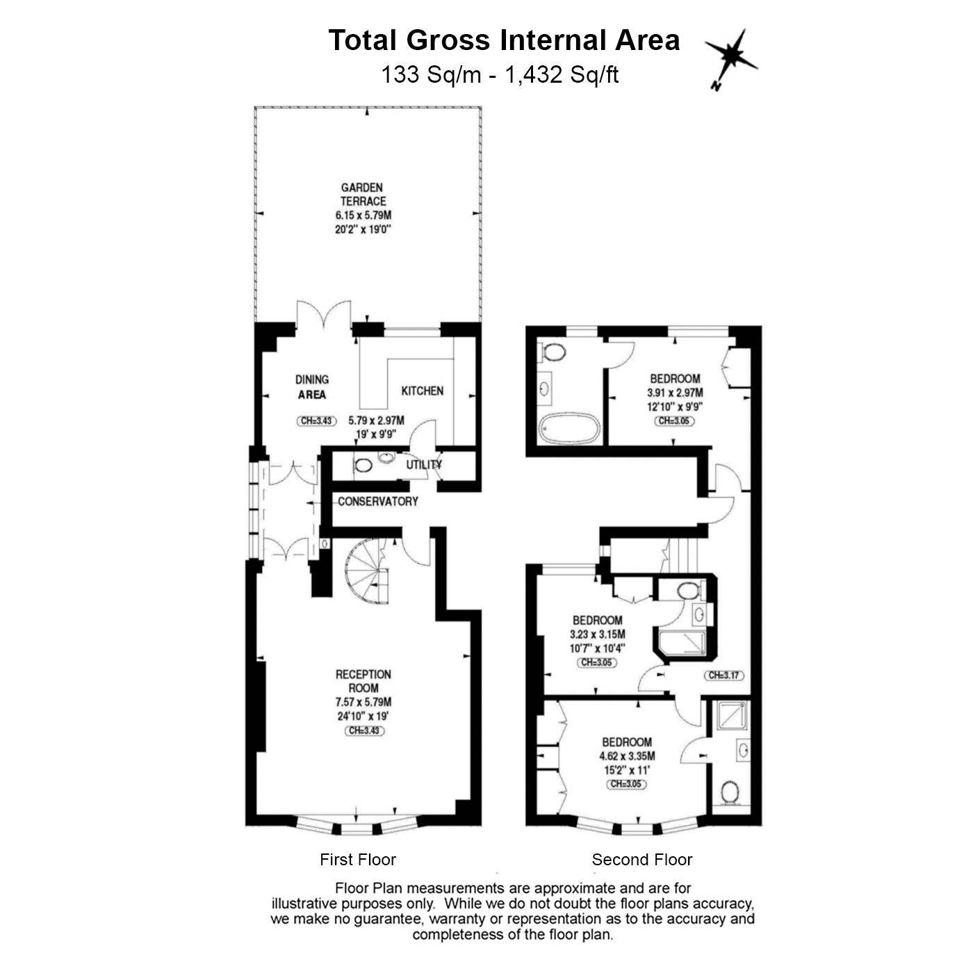 3  bedrooms flat to rent in Henrietta Steet, Covent Garden, WC2E-Floorplan