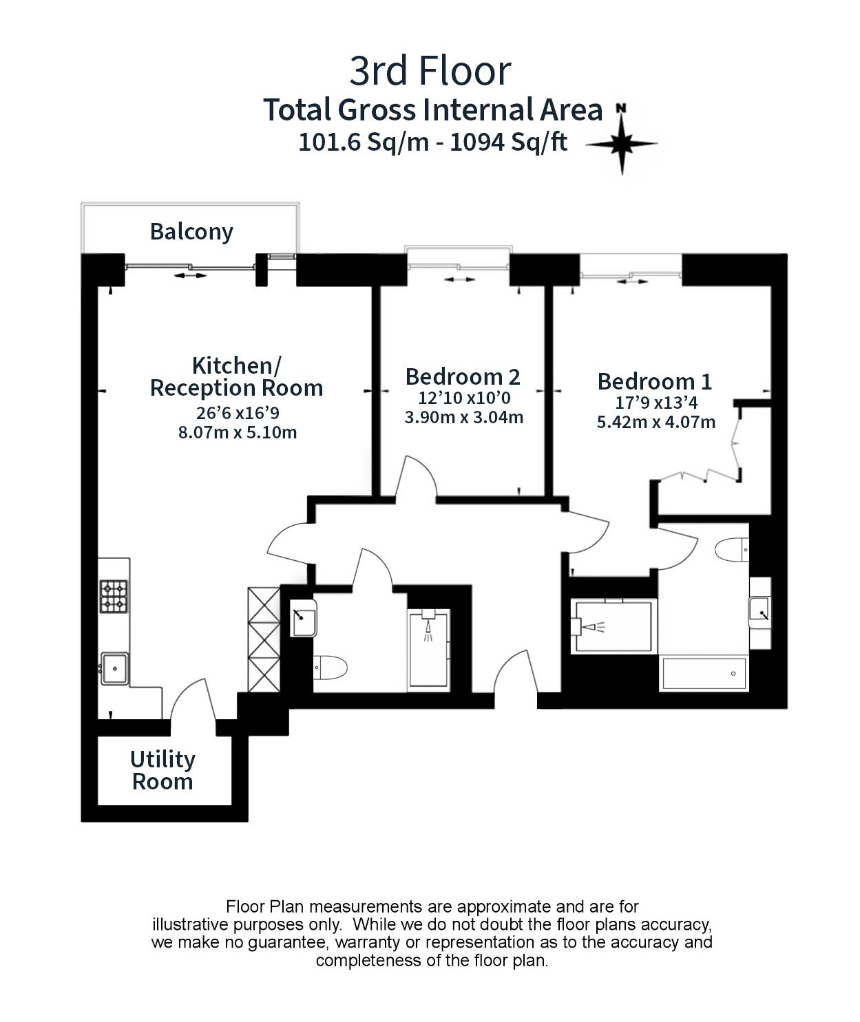 2  bedrooms flat to rent in Milford House, 190 Strand, WC2R-Floorplan