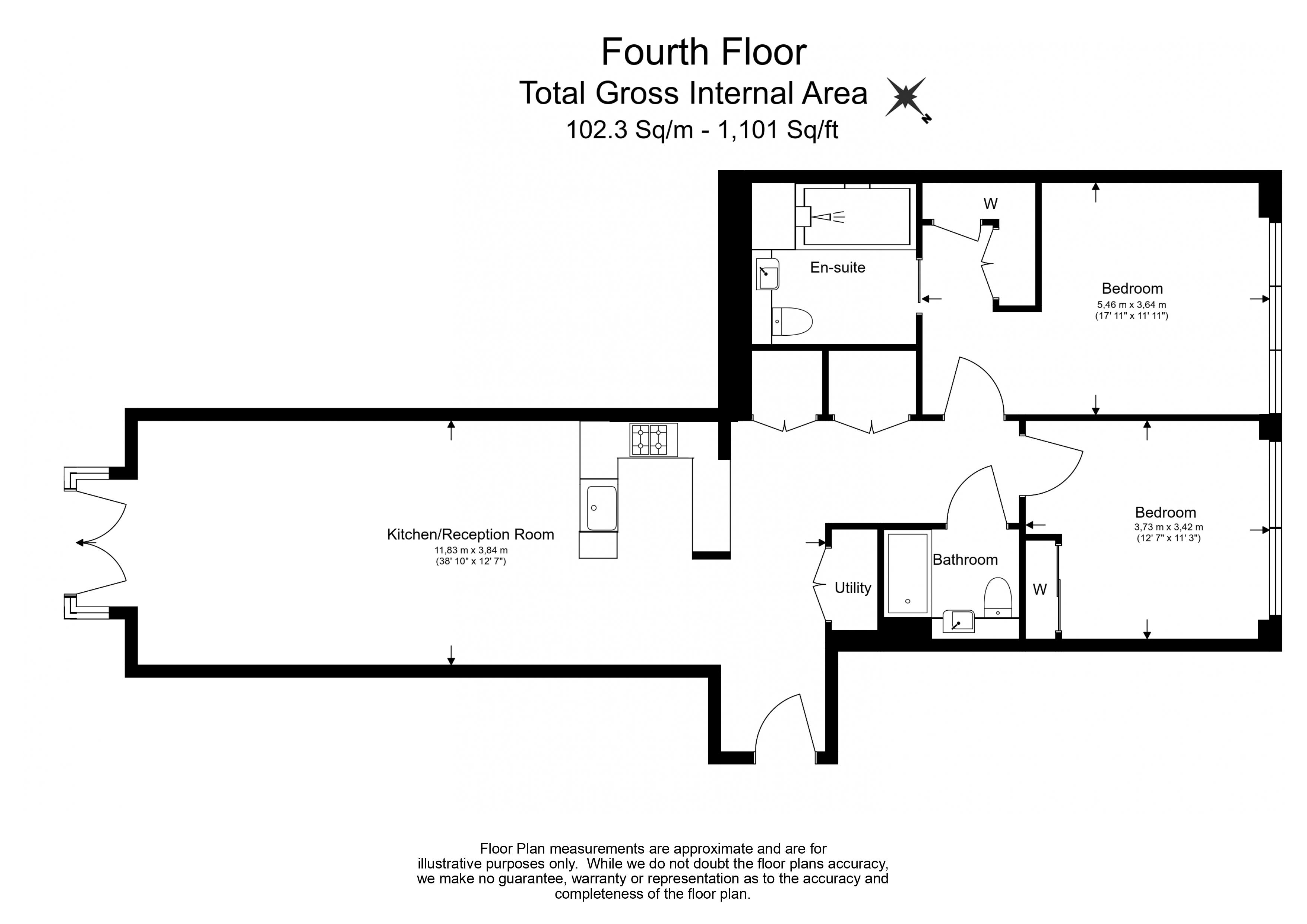 2  bedrooms flat to rent in Lincoln Square, Portugal Street, WC2A-Floorplan