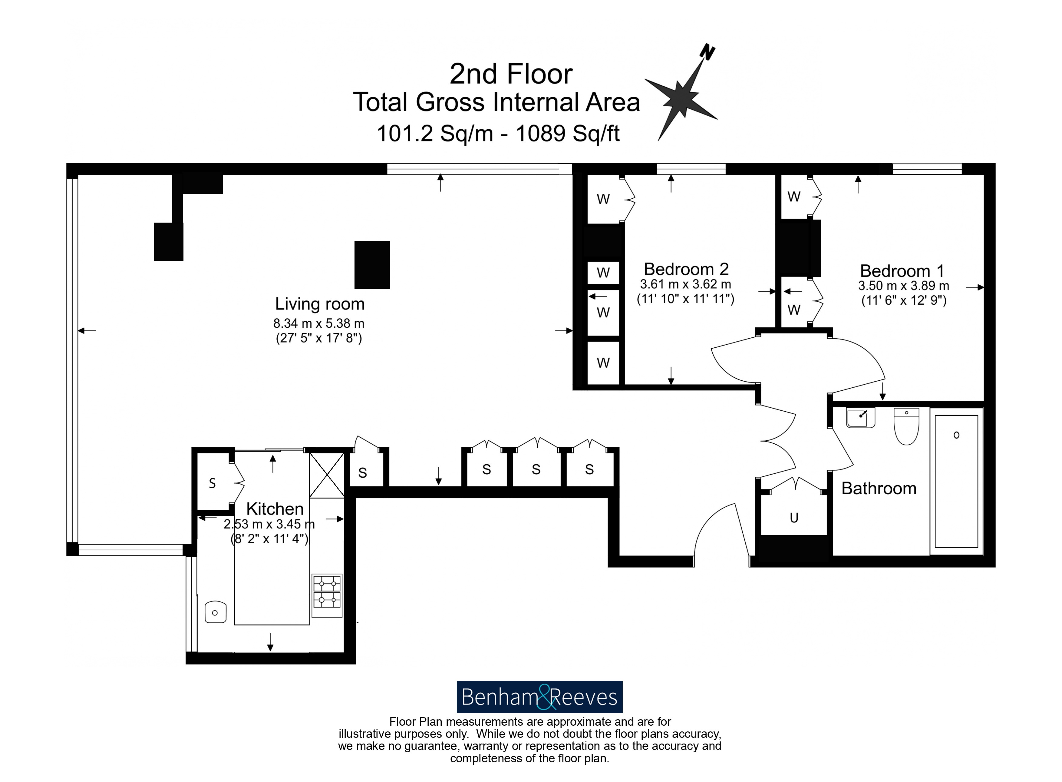 2  bedrooms flat to rent in Amen Lodge, Warwick Lane, EC4M-Floorplan