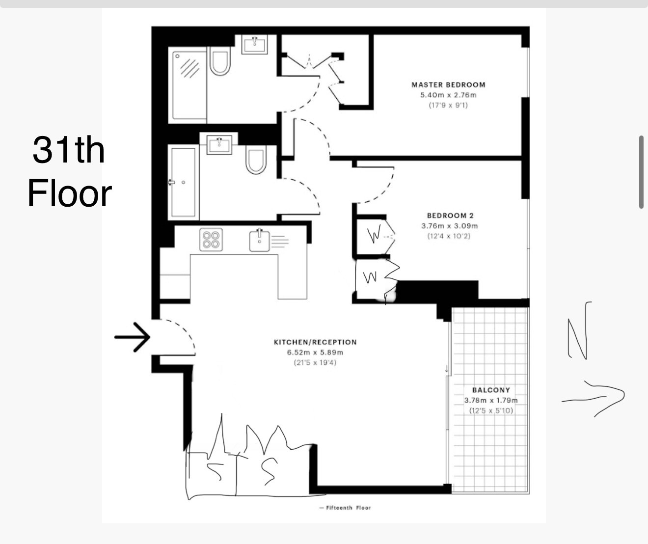2  bedrooms flat to rent in Atlas Building, 145 City Road, EC1V-Floorplan