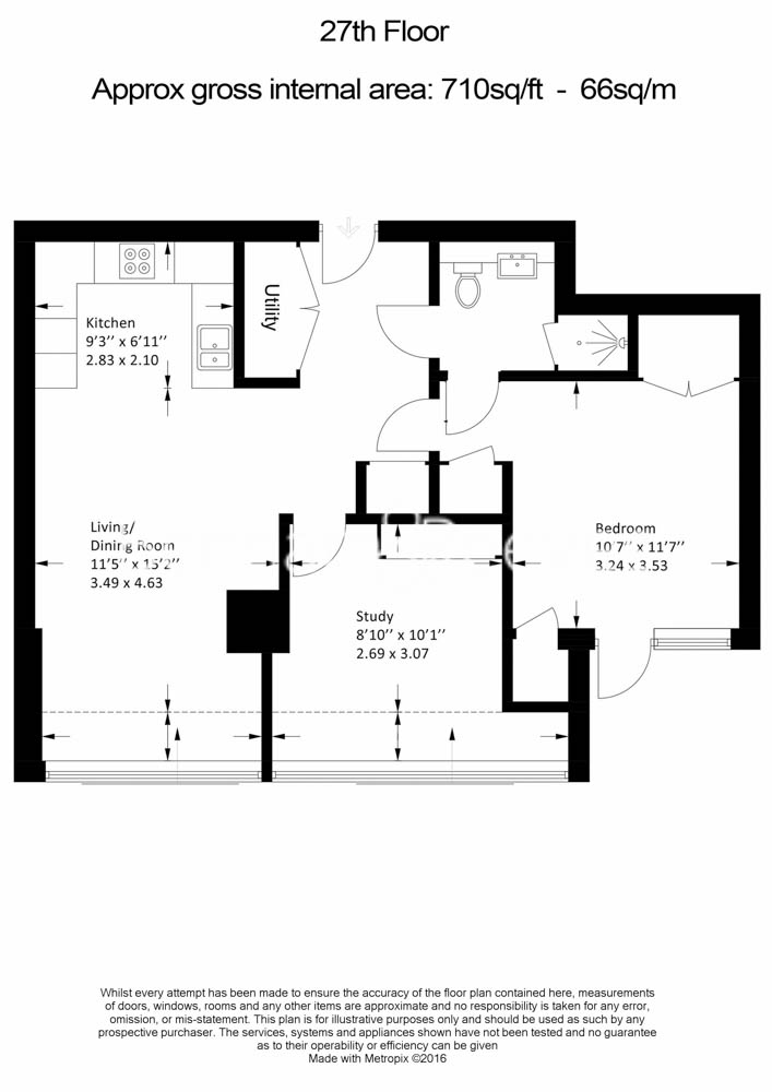 2 bedrooms  for sale in City Road, Islington, EC1V-Floorplan