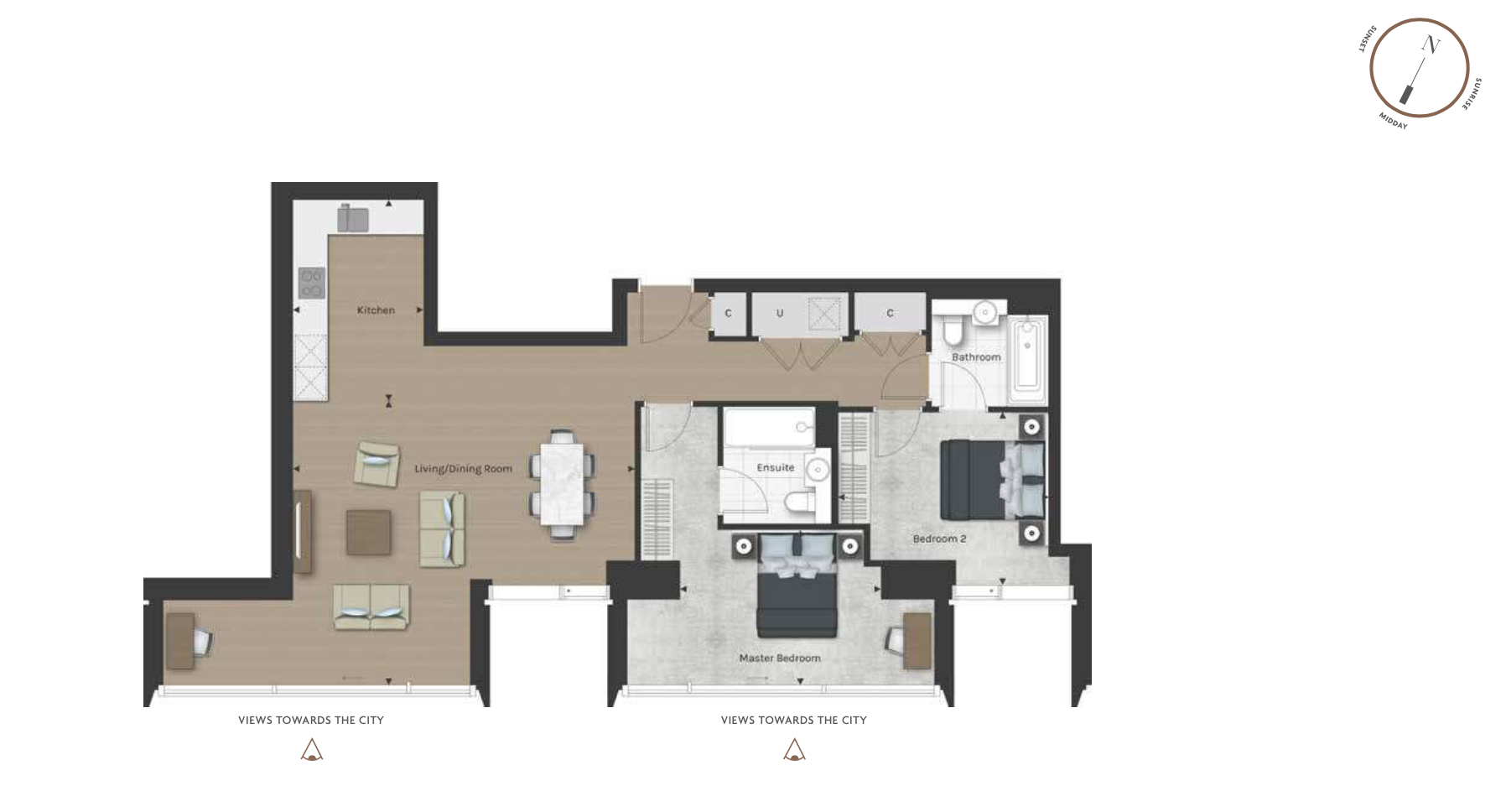 2  bedrooms flat to rent in Bollinder Place, Shoreditch, EC1V-Floorplan
