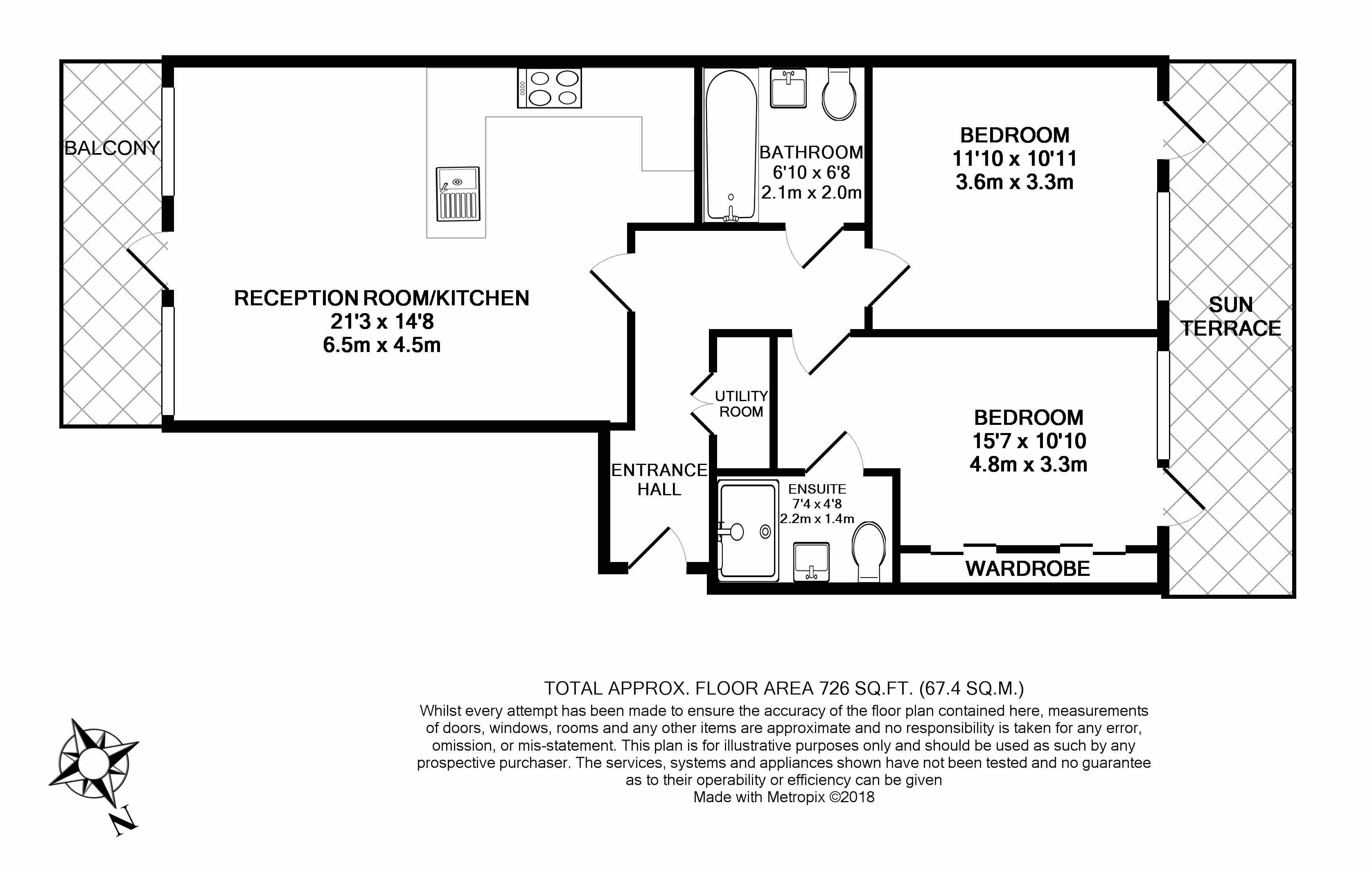 2  bedrooms flat to rent in Holman Drive, Norwood Green, UB2-Floorplan