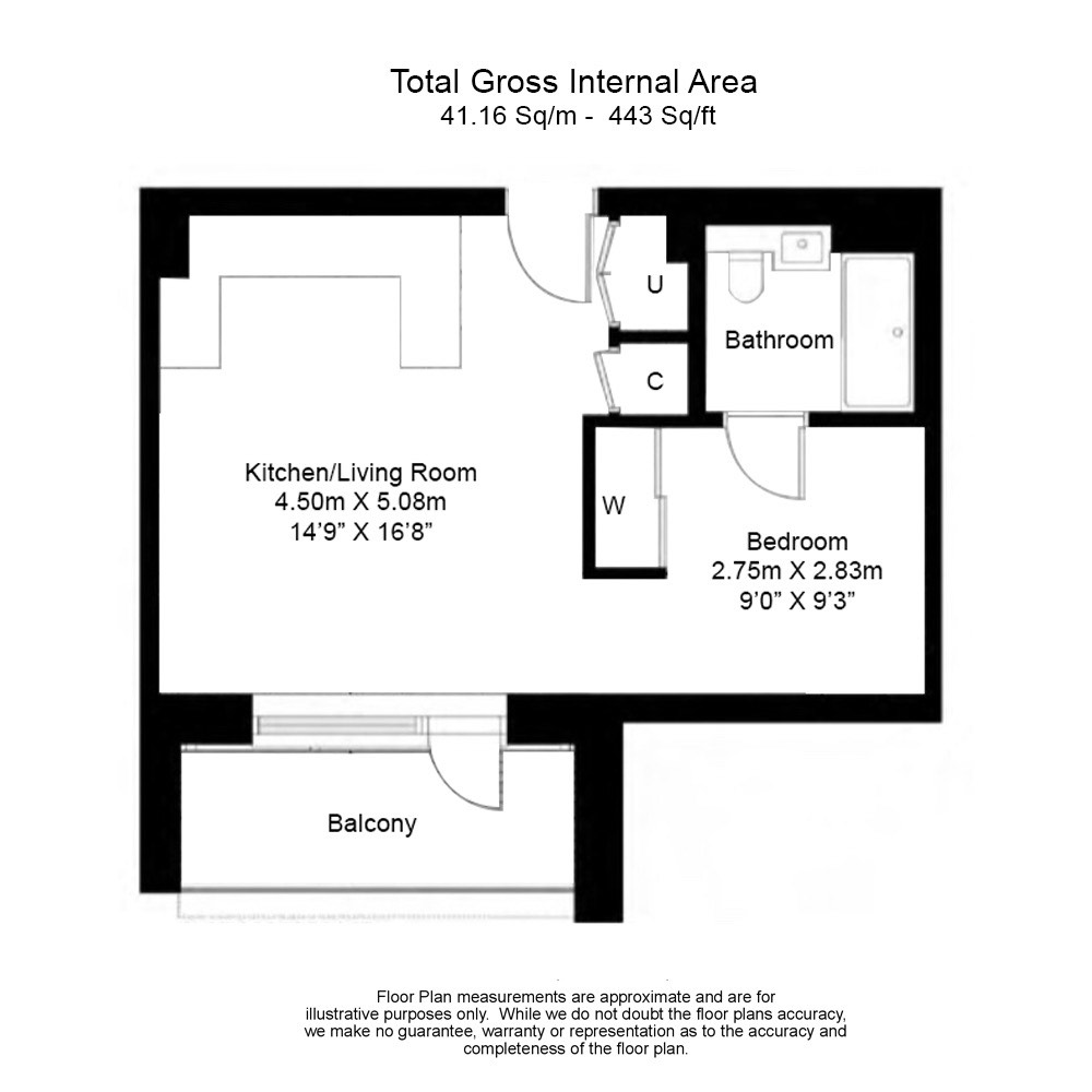 1  bedroom flat to rent in Accolade Avenue, Southall, UB1-Floorplan