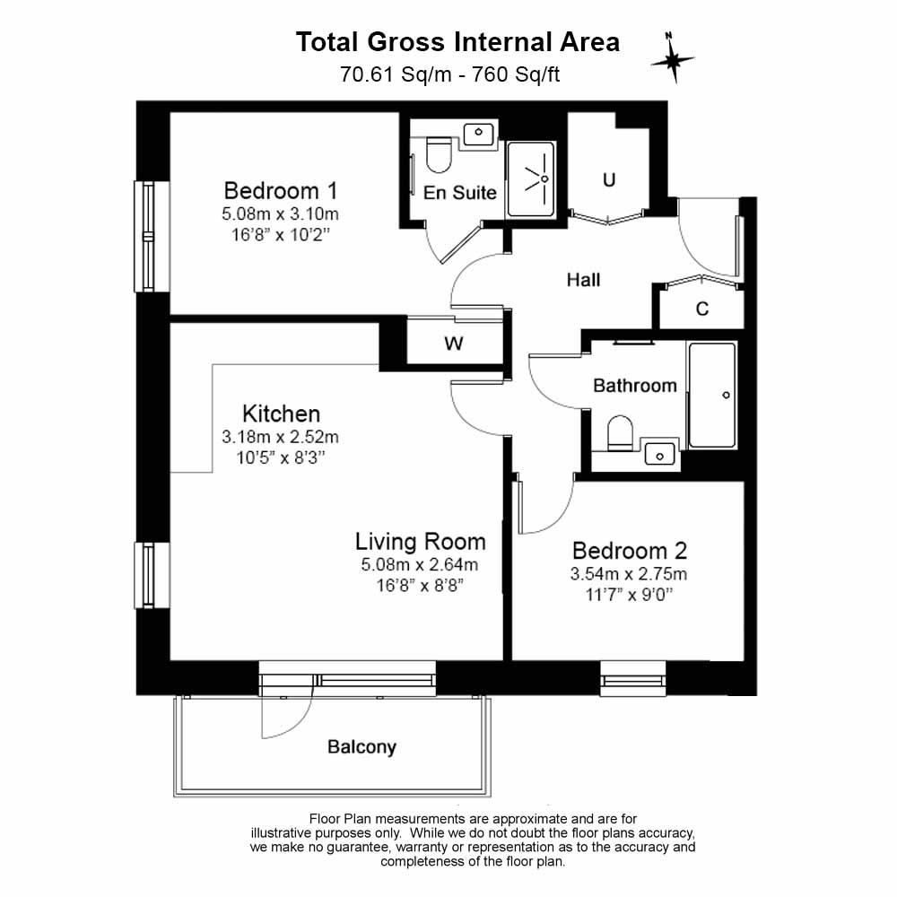 2 bedrooms  for sale in Accolade Avenue, Southall, UB1-Floorplan