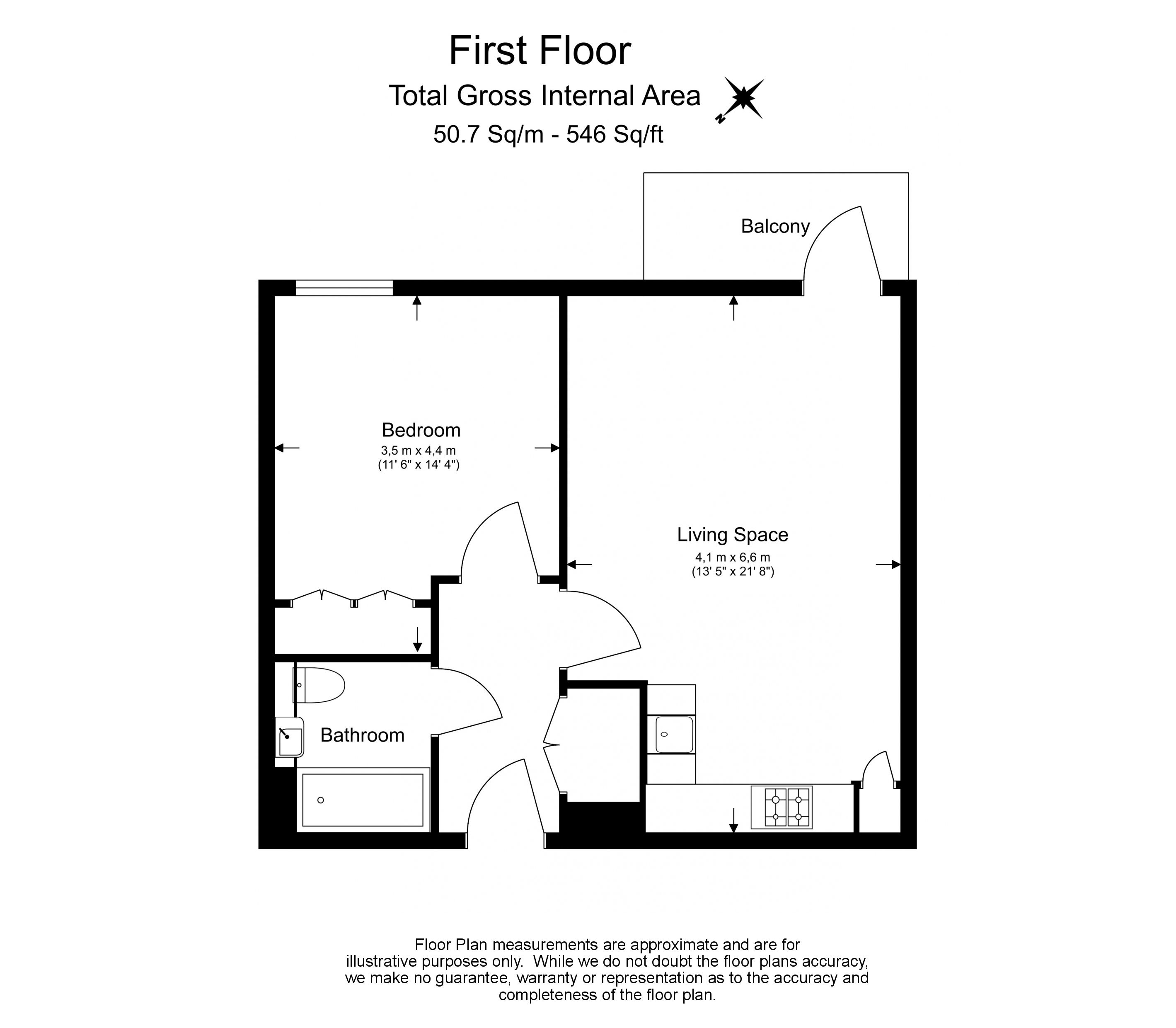 1 bedroom  for sale in Farine Avenue, Hayes, UB3-Floorplan