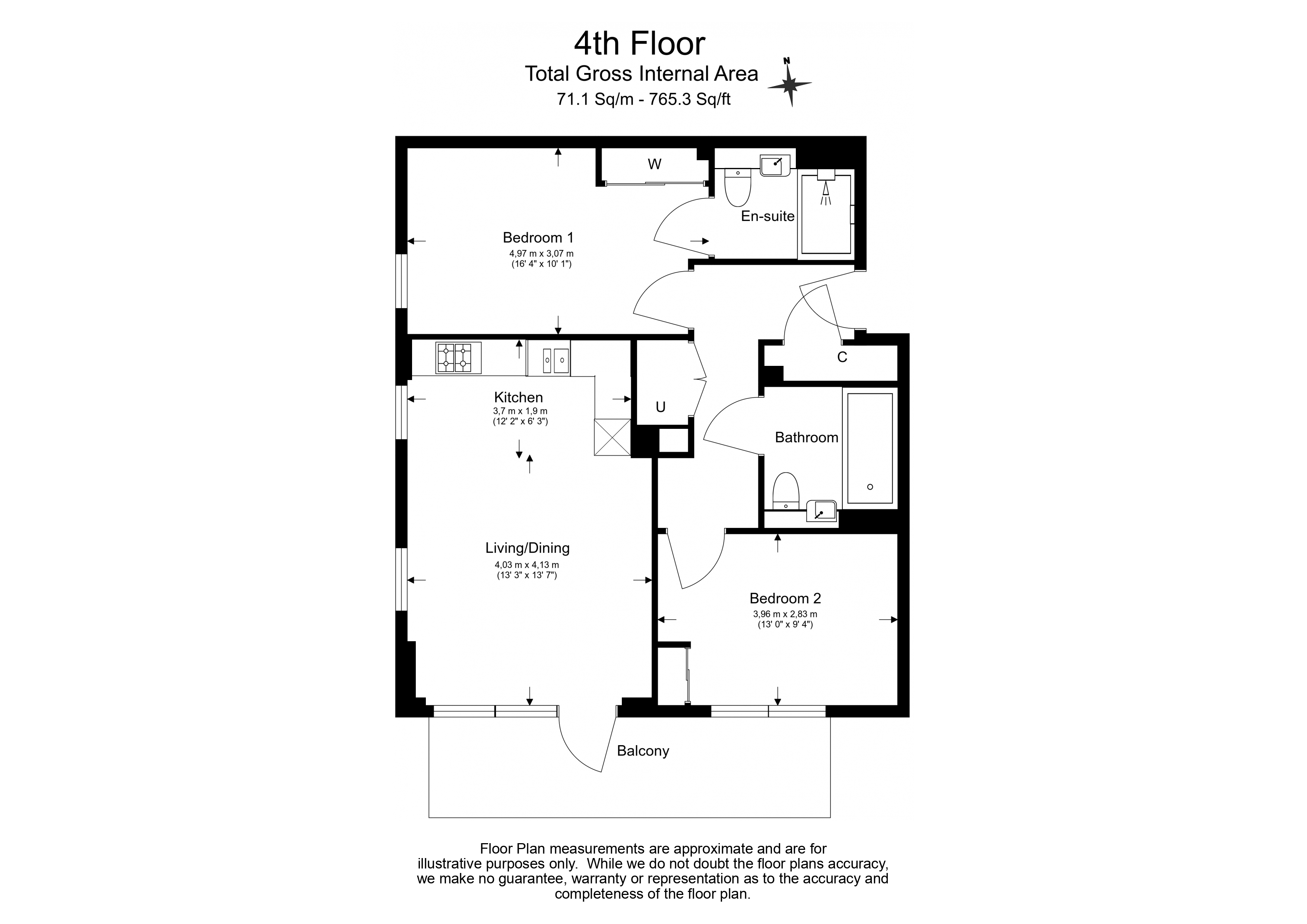 2  bedrooms flat to rent in Cedrus Avenue, Southall, UB1-Floorplan