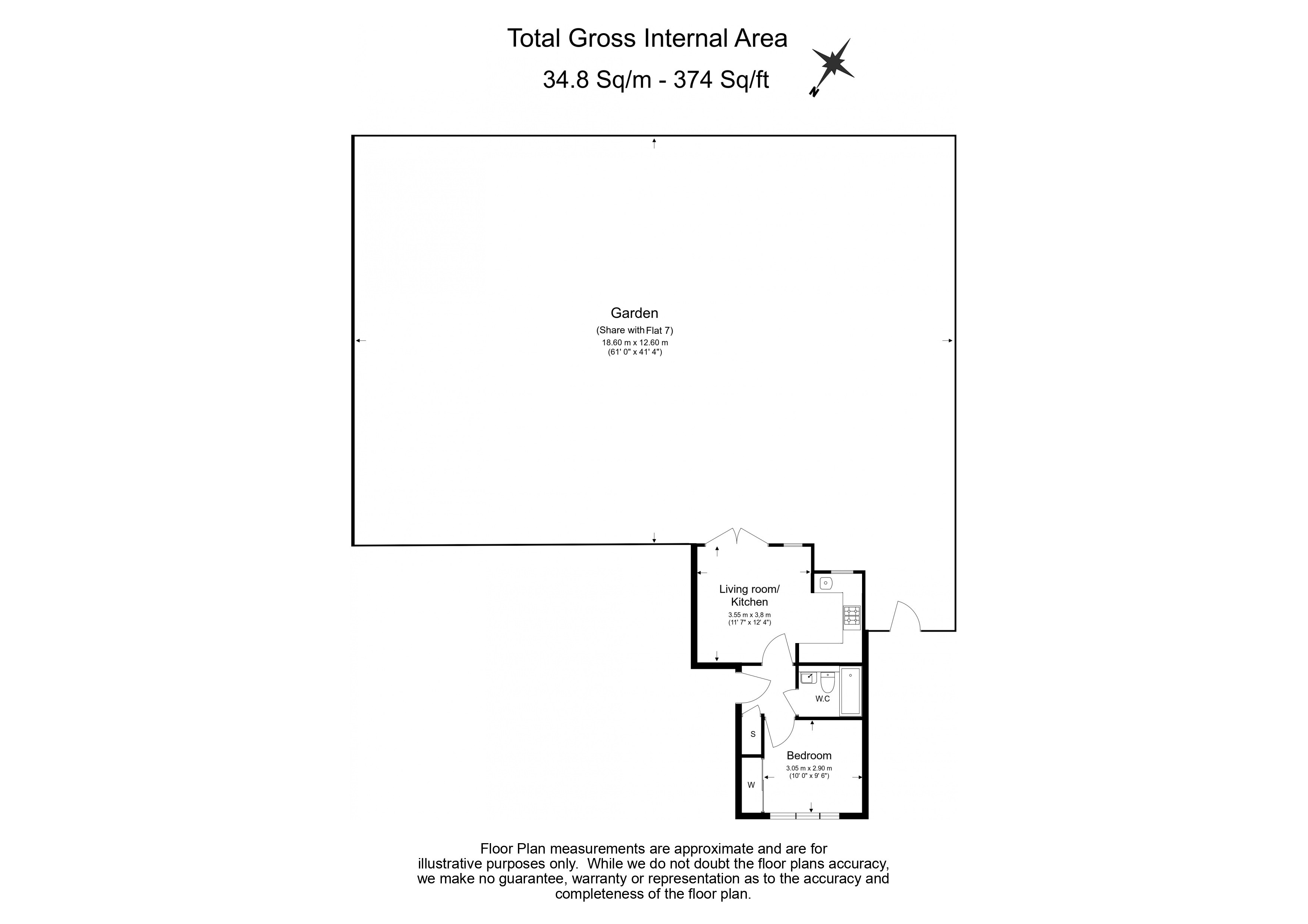1  bedroom flat to rent in Palomino Close, Hayes, UB4-Floorplan