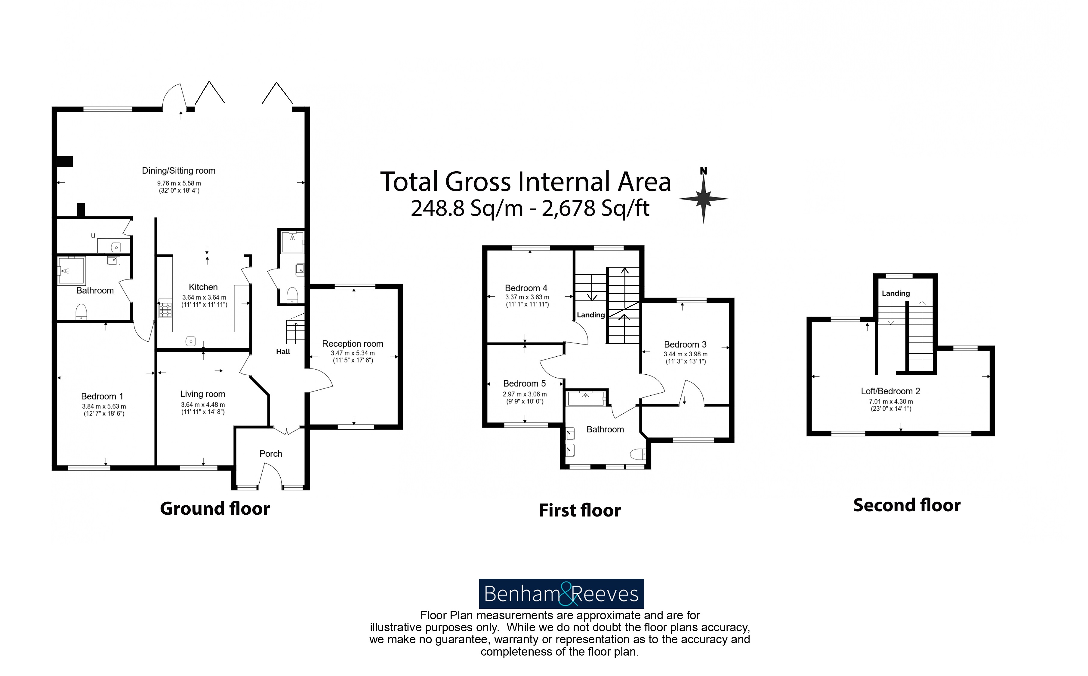 5  bedrooms house to rent in Swakeleys Road, Uxbridge, UB10-Floorplan