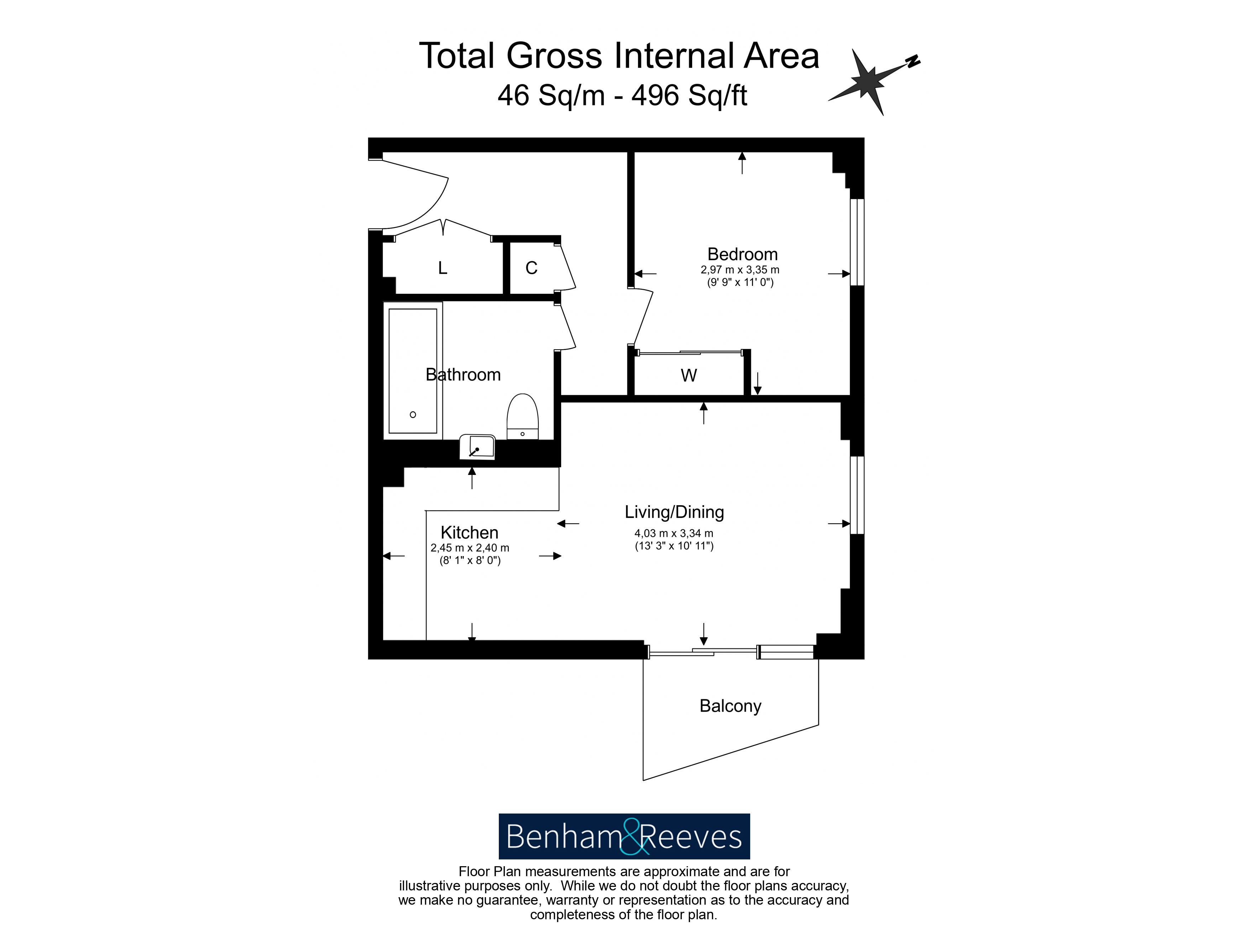1  bedroom flat to rent in Memorial Avenue, Slough, SL1-Floorplan