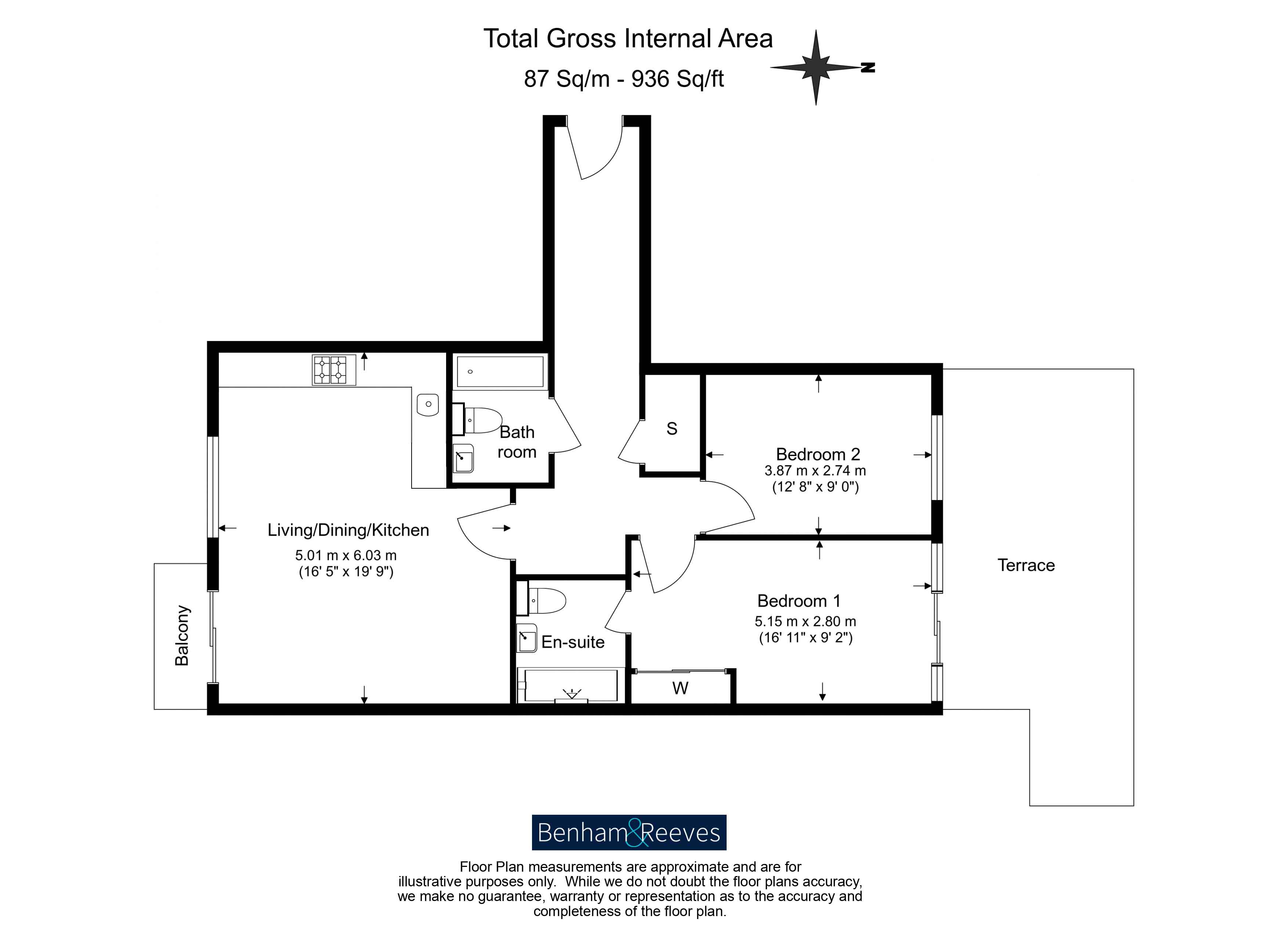2  bedrooms flat to rent in Porters Way, West Drayton, UB7-Floorplan