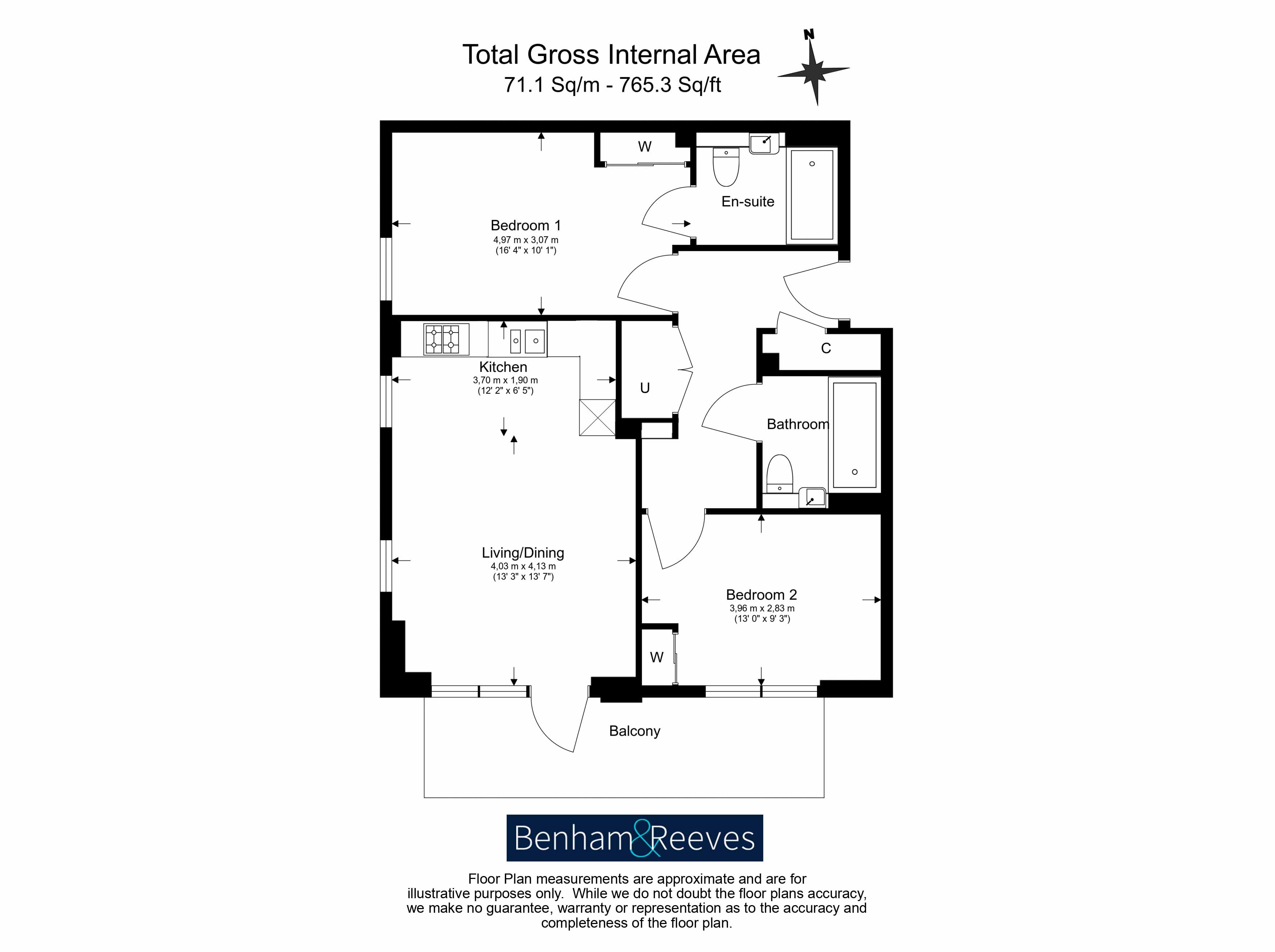 2  bedrooms flat to rent in Greenleaf Walk, Southall, UB1-Floorplan