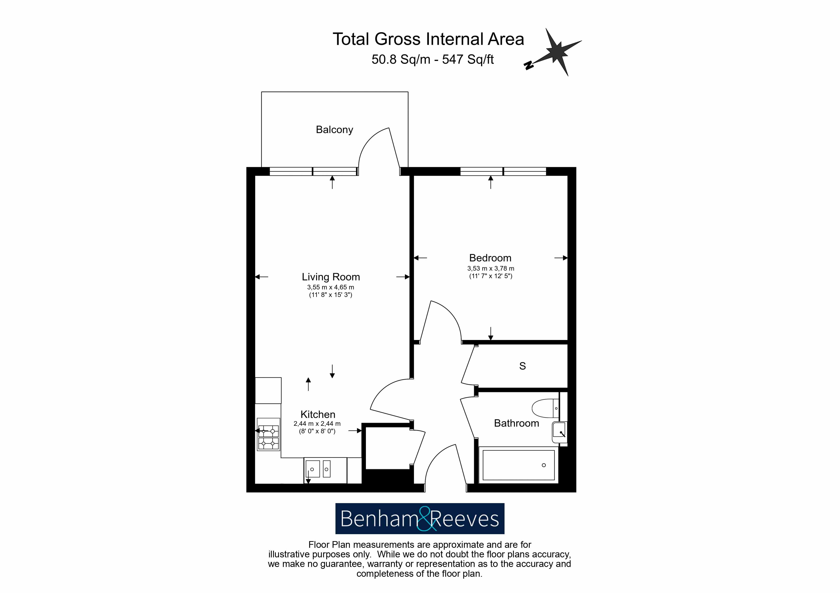 1  bedroom flat to rent in Cranton Avenue, Hayes, UB3-Floorplan