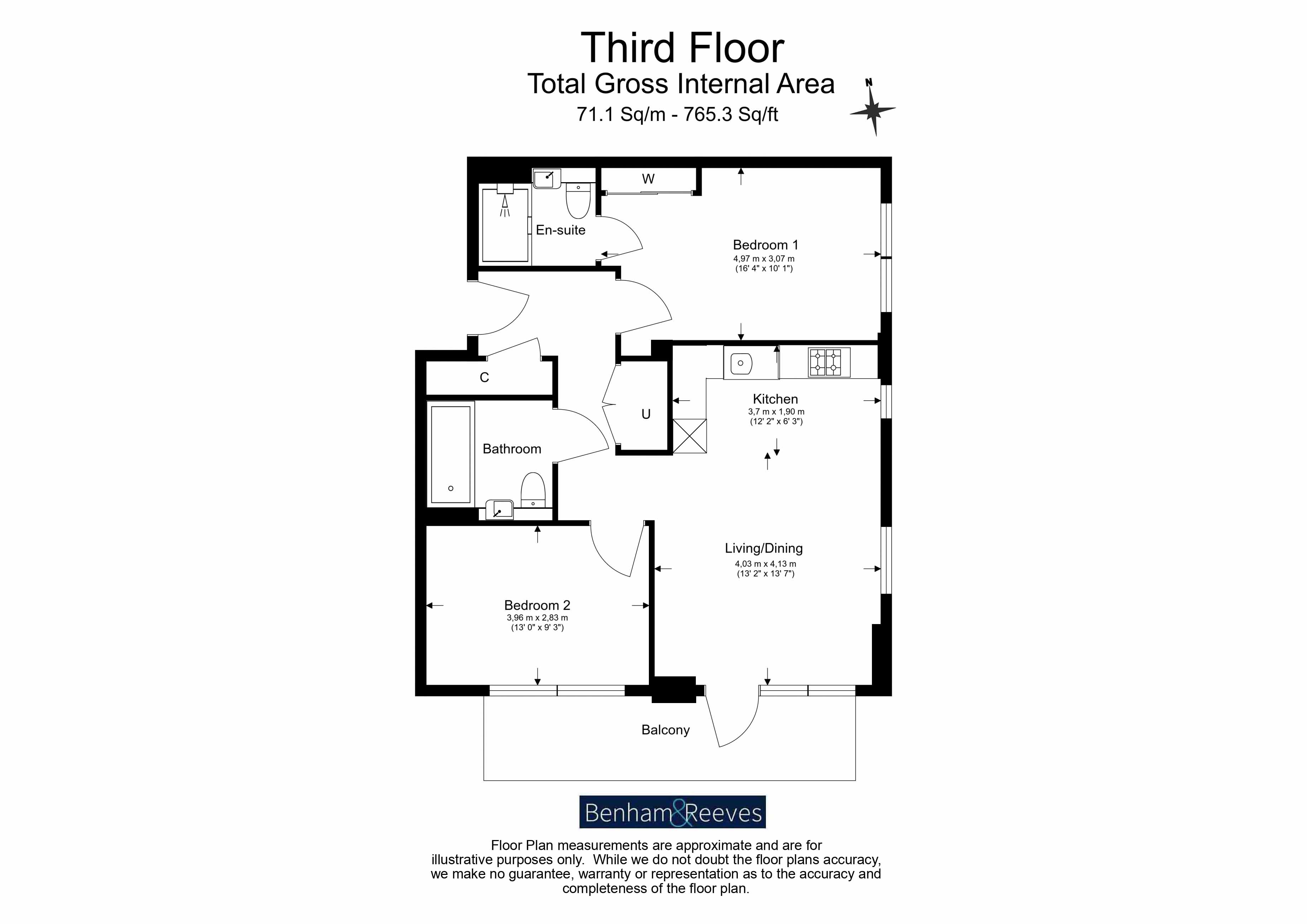 2 bedrooms  for sale in Viola House, Greenleaf Walk, UB1-Floorplan