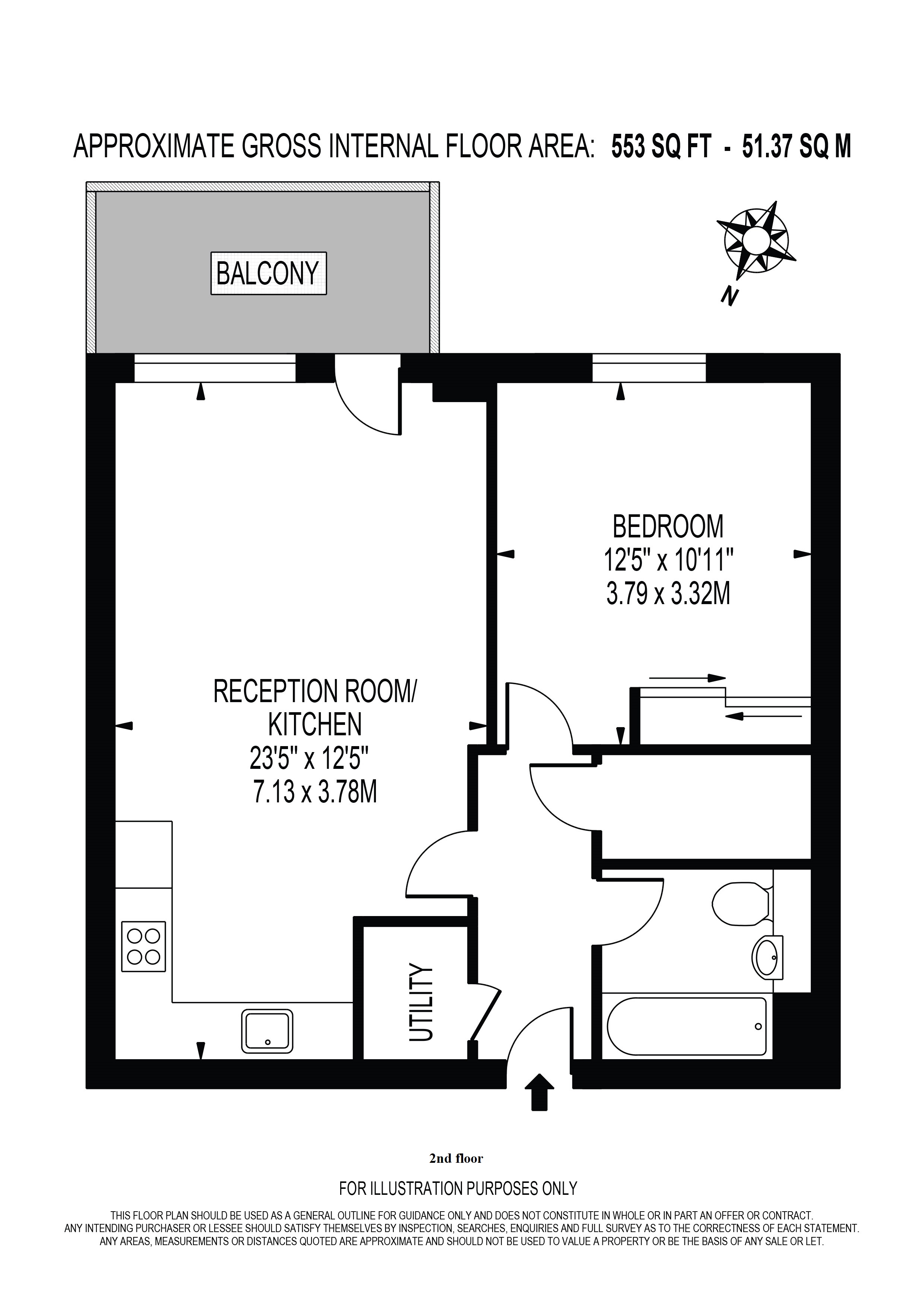 1 bedroom  for sale in Farine Avenue, Hayes, UB3-Floorplan