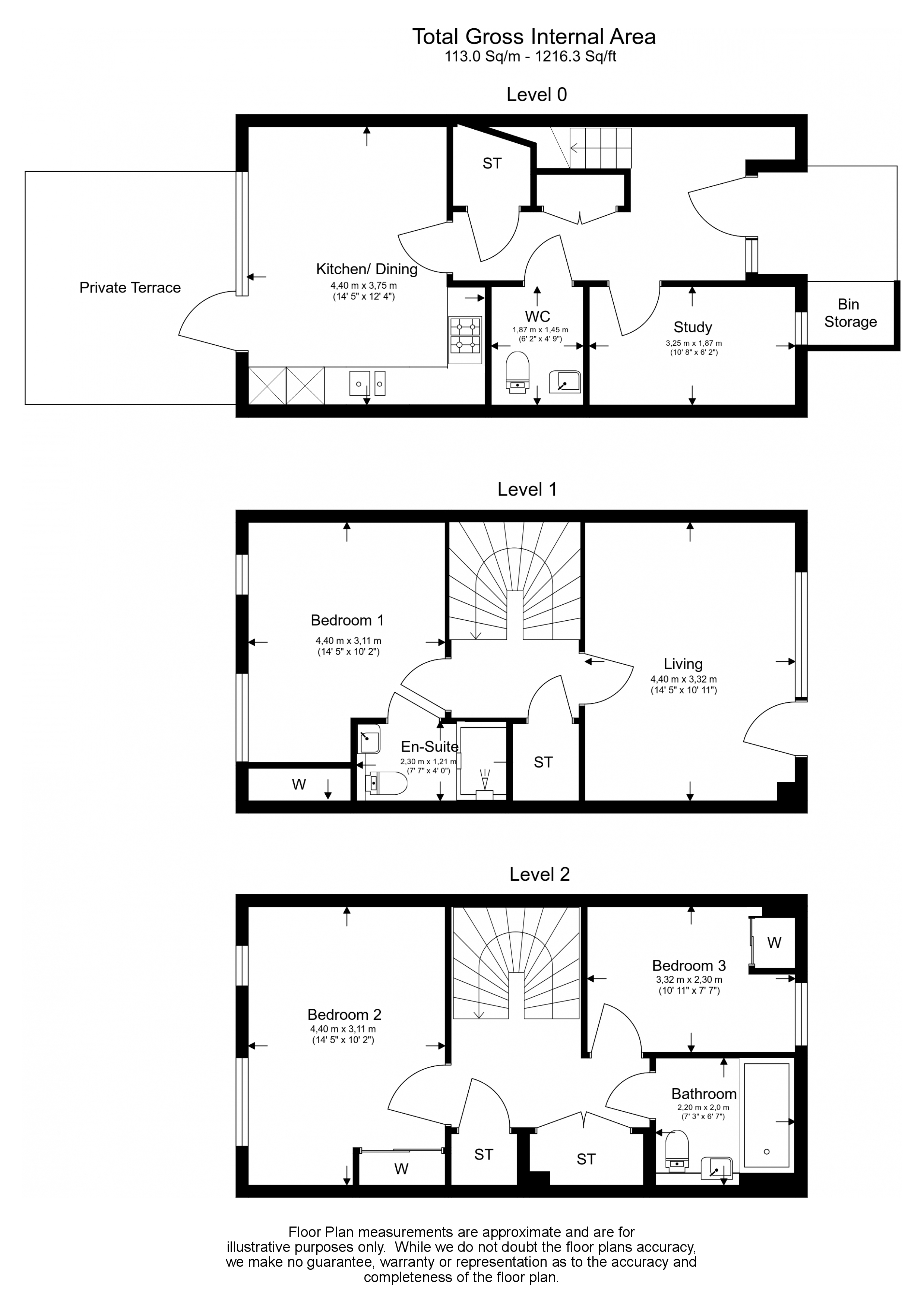 3  bedrooms flat to rent in Lensview Close, Harrow, HA1-Floorplan