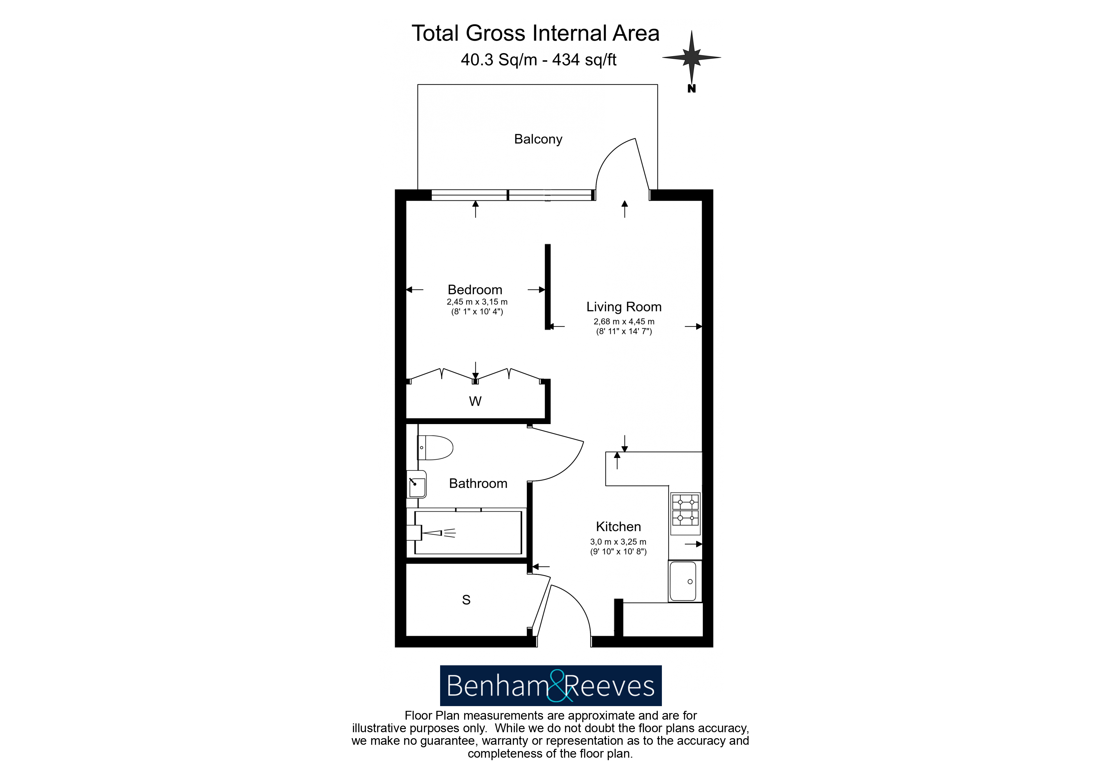 1  bedroom flat to rent in Beresford Ave, Wembley, HA0-Floorplan