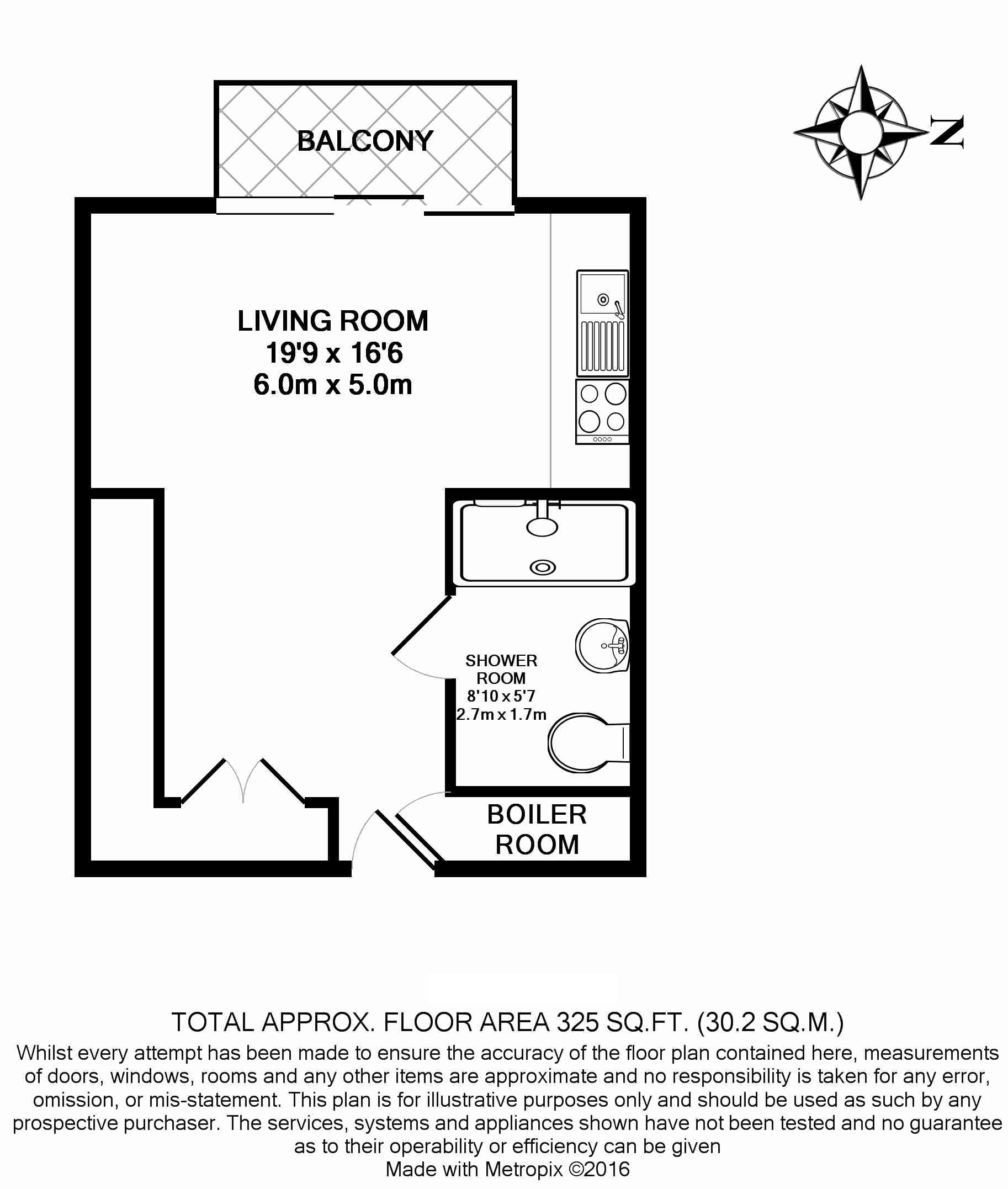 Studio flat to rent in Pan Peninsula Square, Canary Wharf, E14-Floorplan