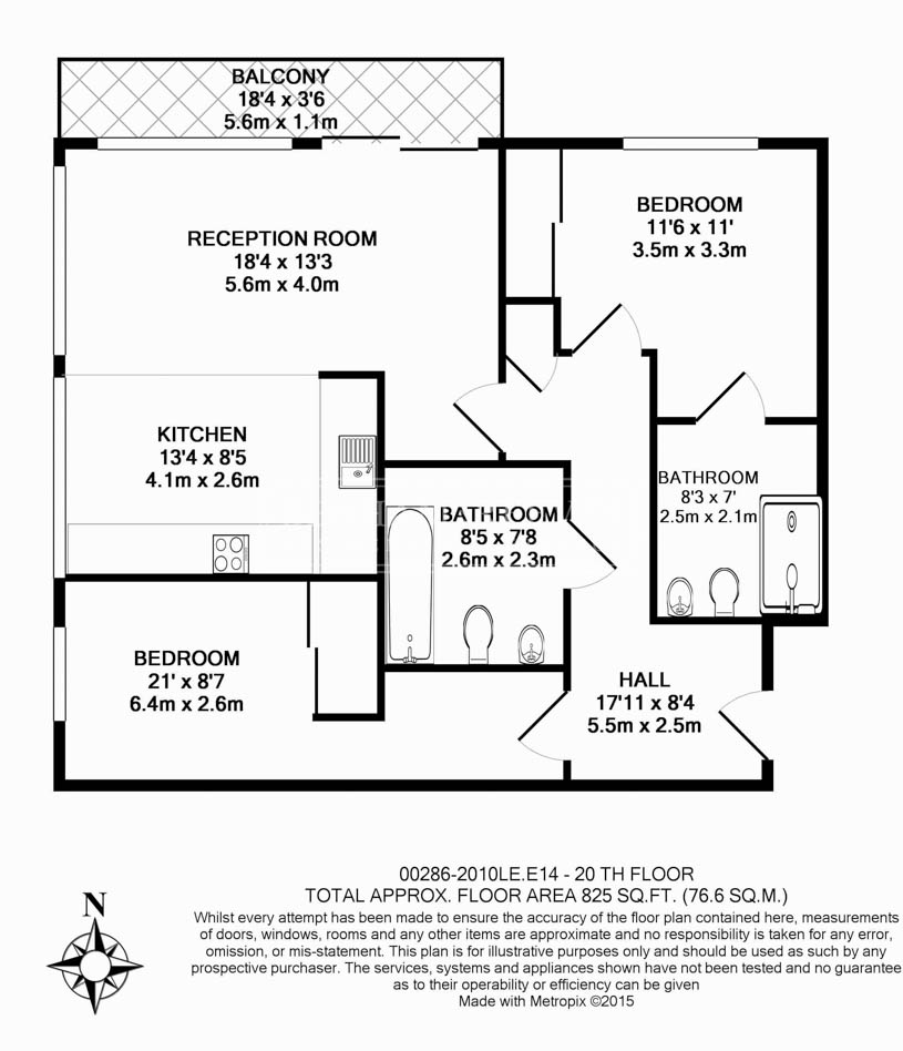 2 bedrooms flat to rent in Landmark East, Marsh Wall, E14-Floorplan