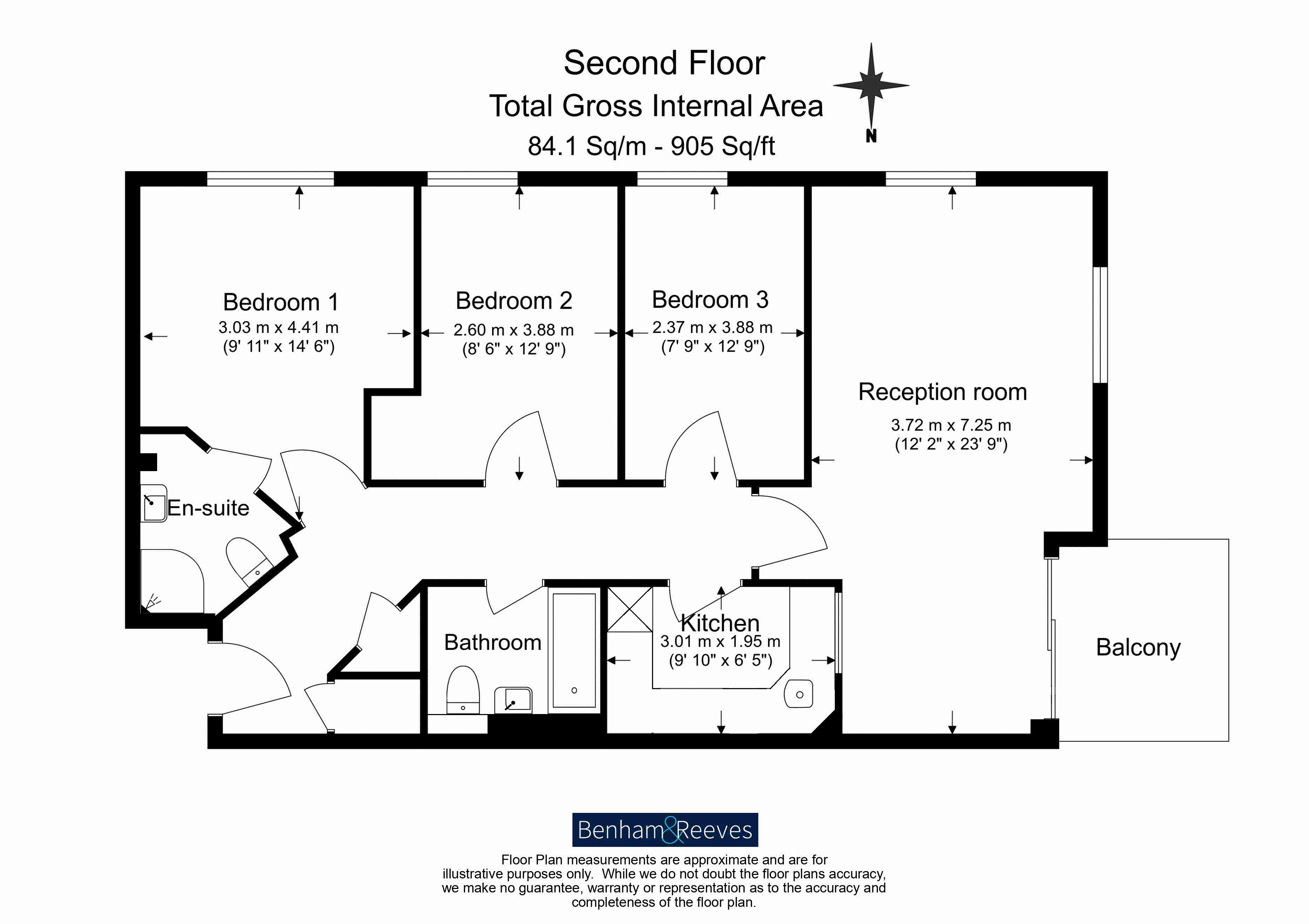 1 bedroom  for sale in Baltimore Wharf, Oakland Quay, E14-Floorplan